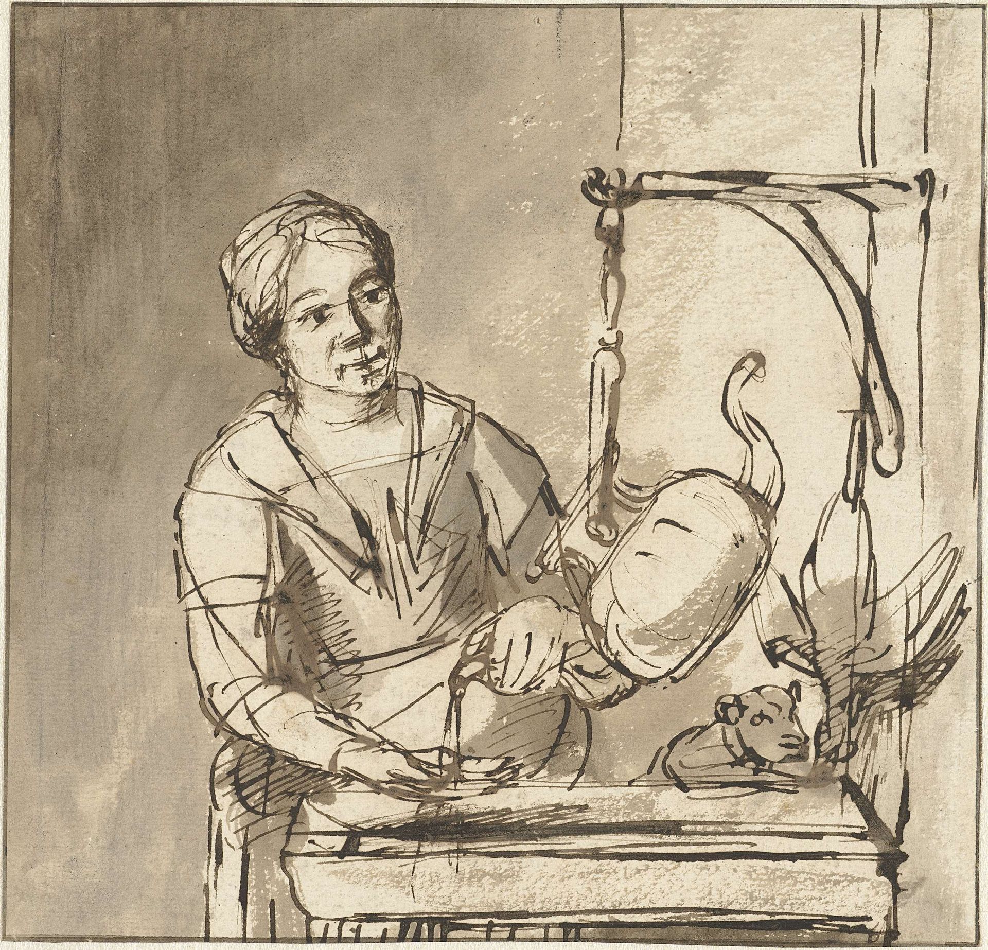 De keukenmeid by Nicolaes Maes