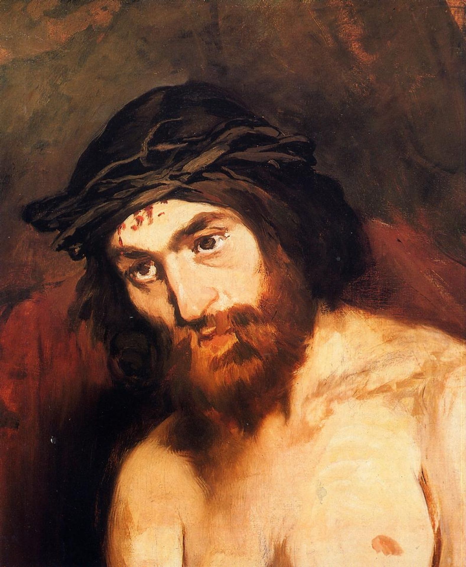 The head of Christ by Edouard Manet