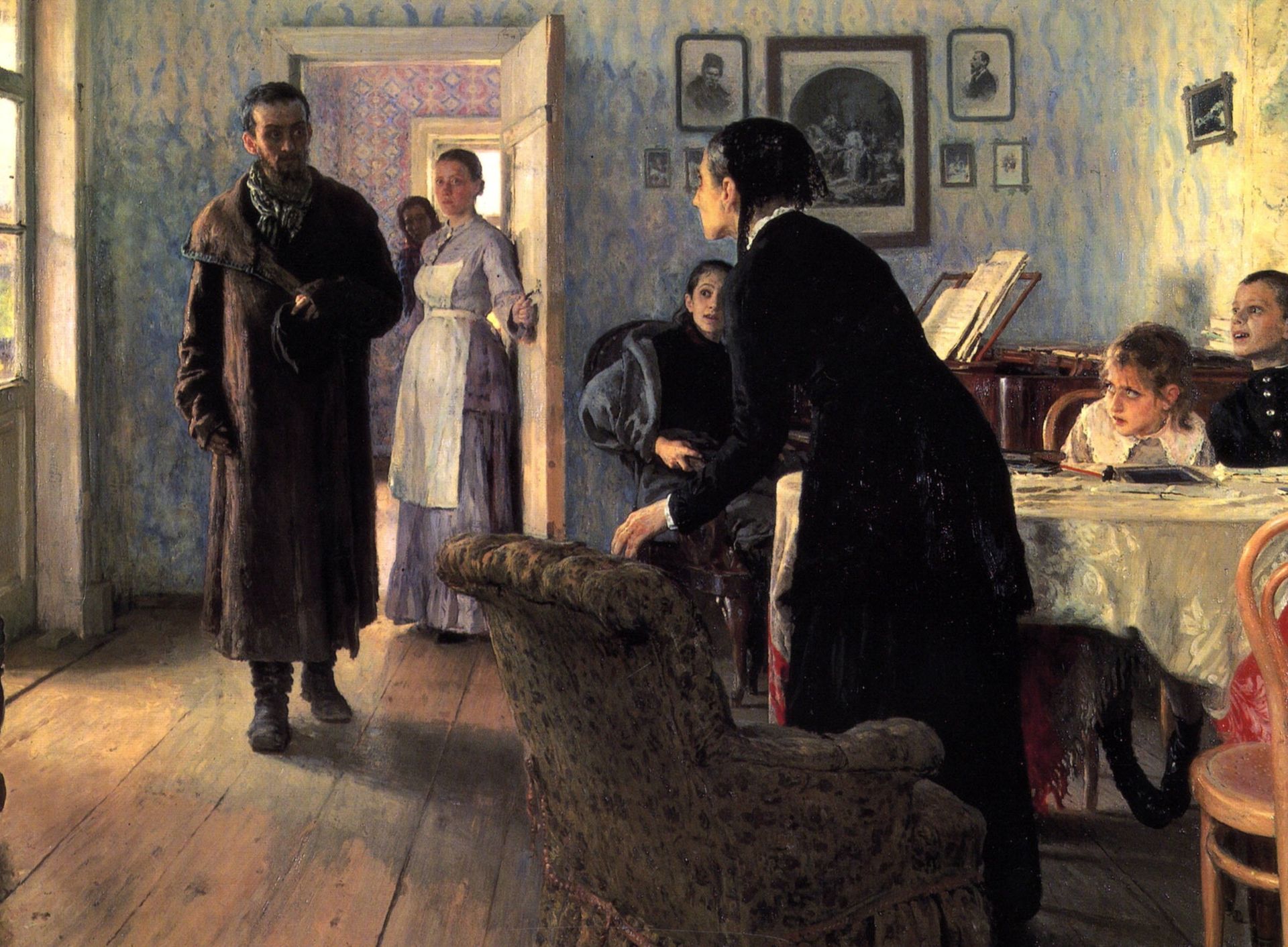 Unexpected Visitors by Ilya Repin