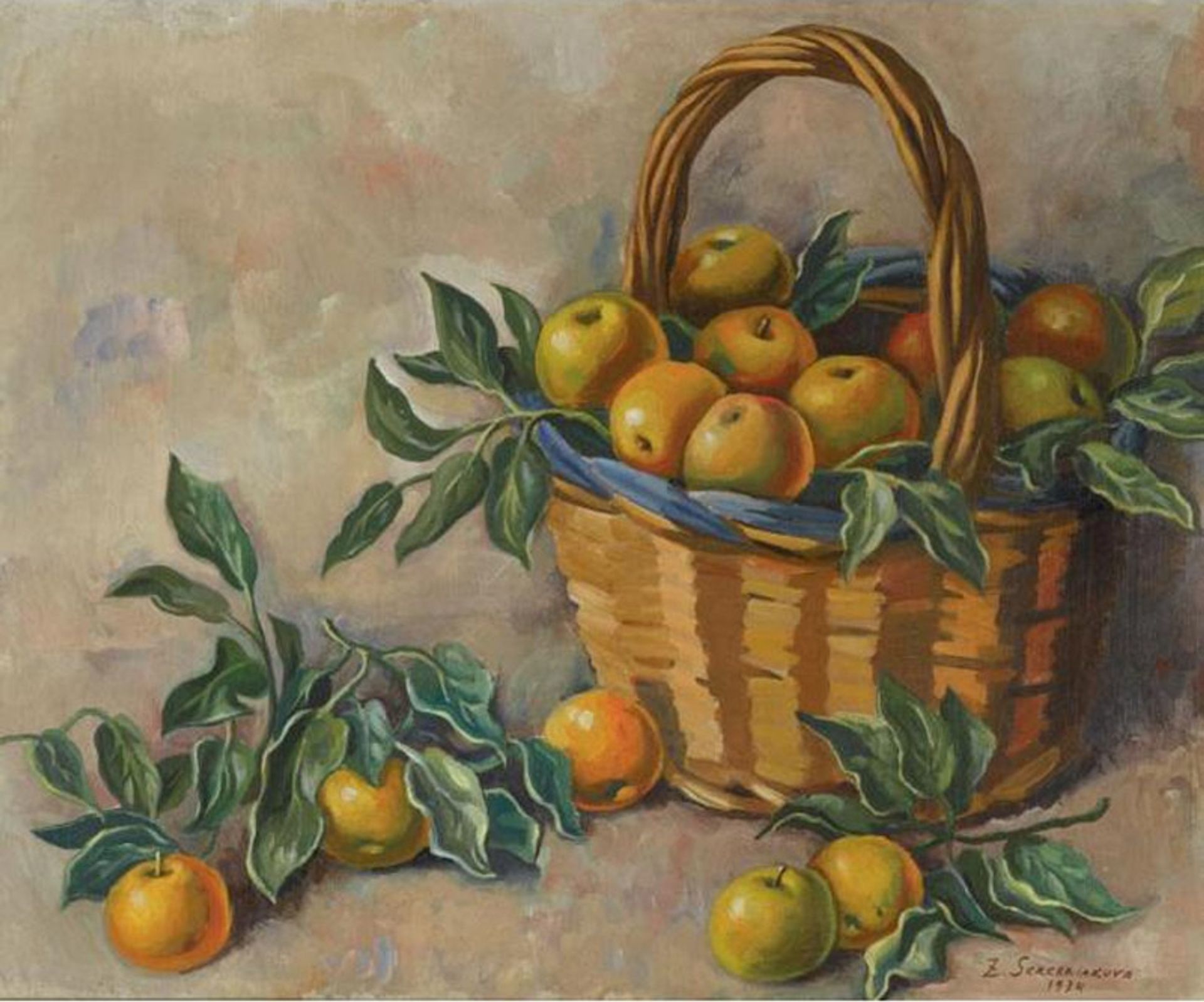 Basket of Apples by Zinaida Serebriakova