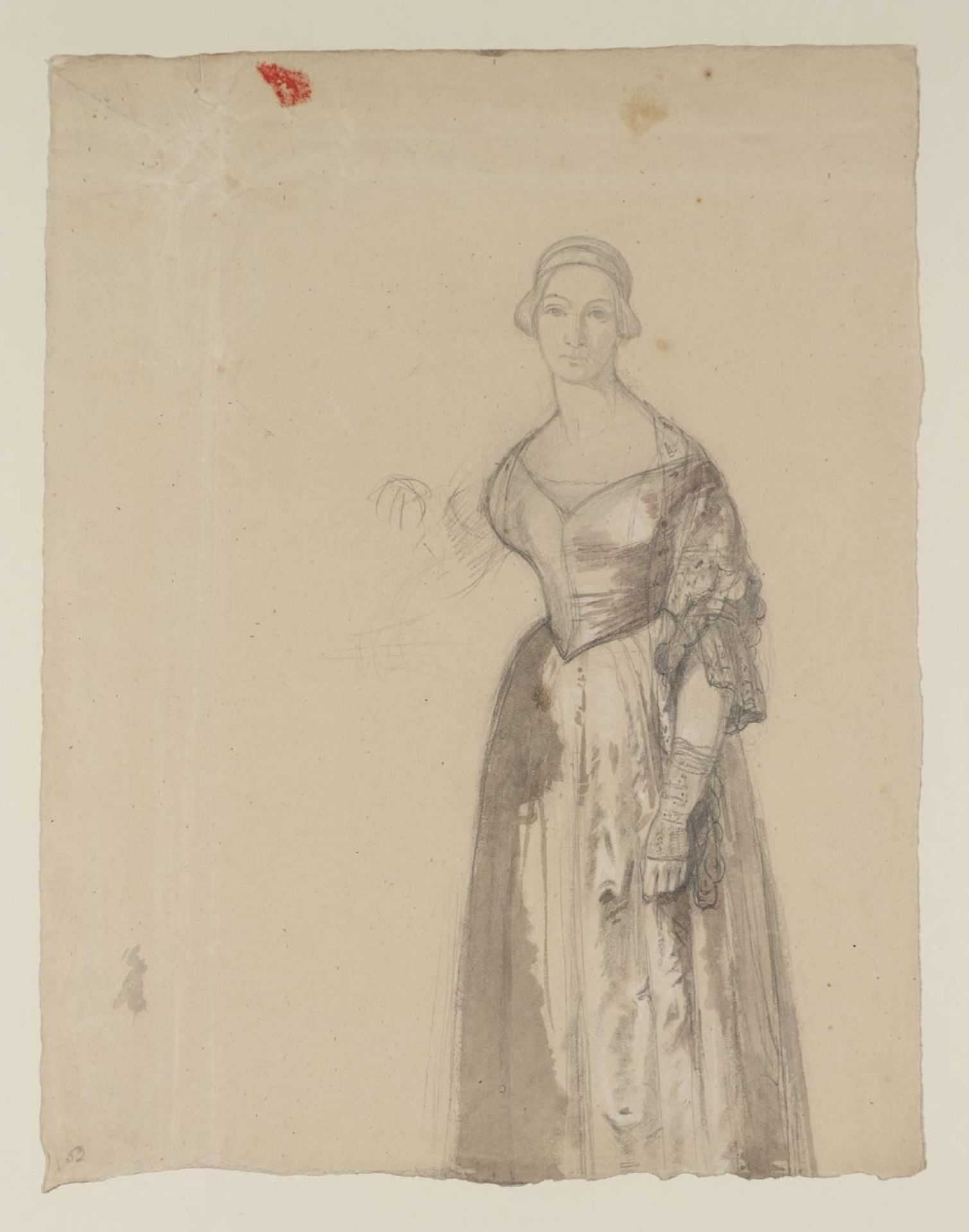 [title not known] Verso: Sketch by  Elizabeth Rigby