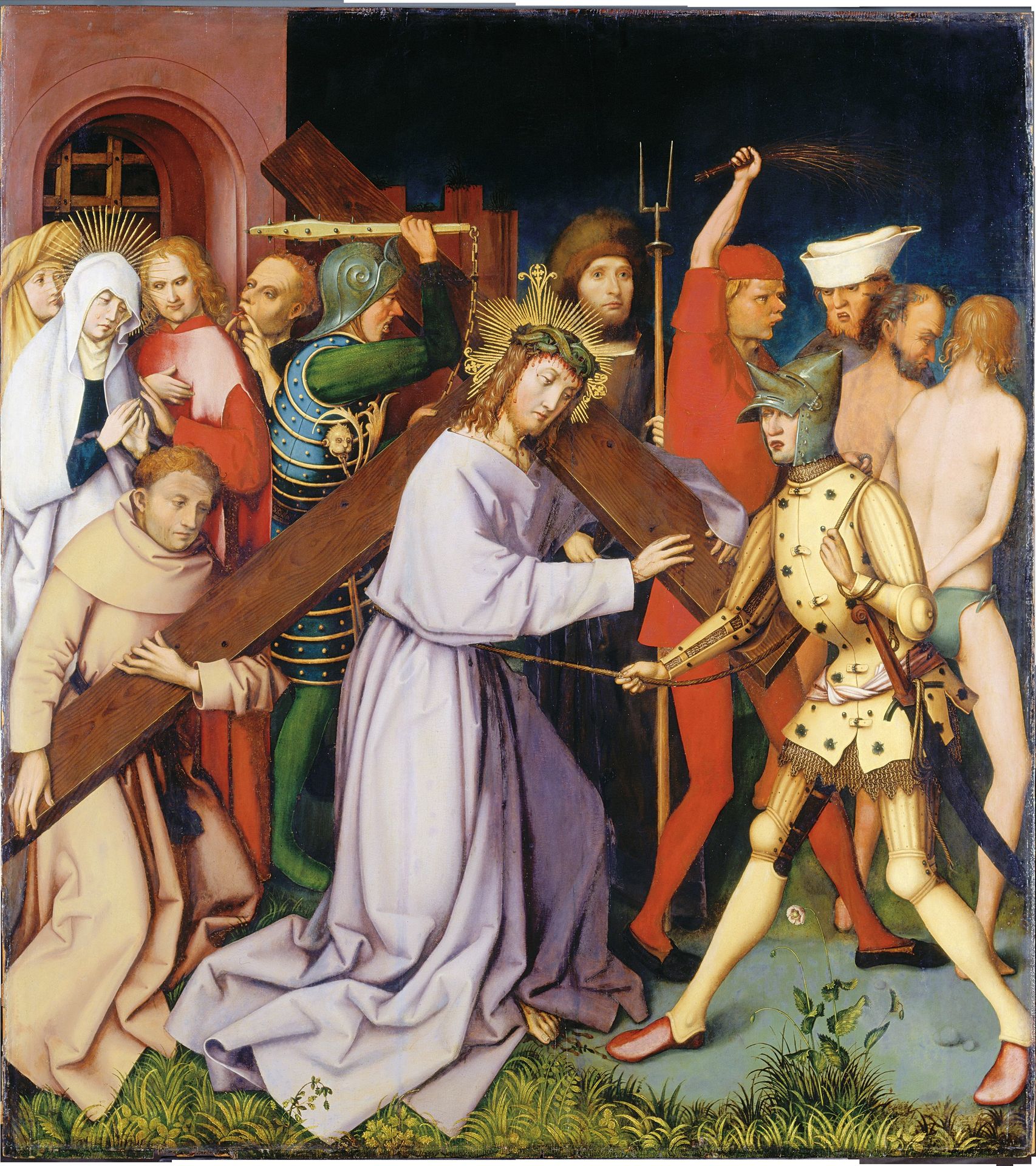 Bearing of the Cross, (Entombment Destroyed) by Hans Holbein the Elder