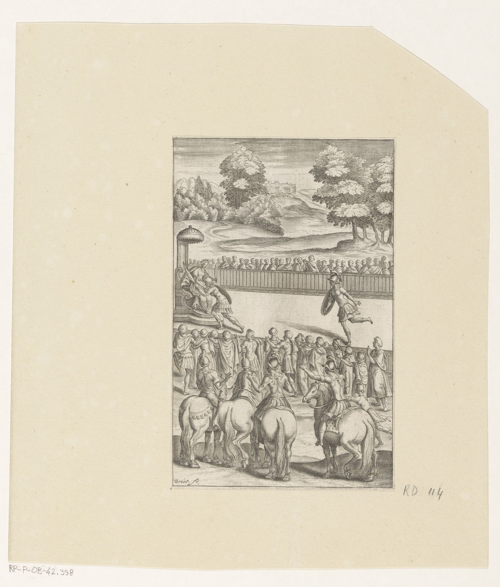Theagenes wint de prijs in de Pythische Spelen by Isaac Briot