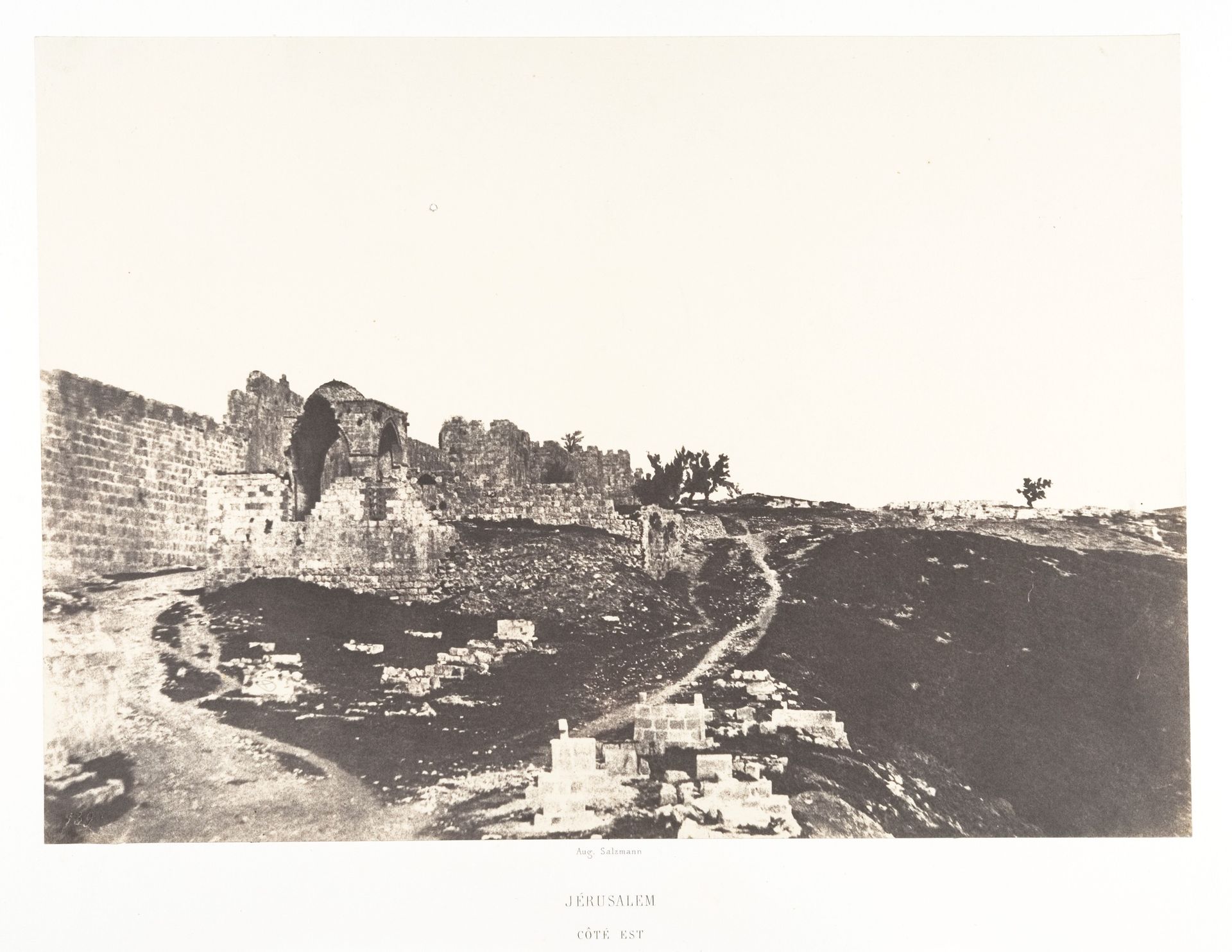 Jérusalem, Côté Est de Jérusalem by Auguste Salzmann