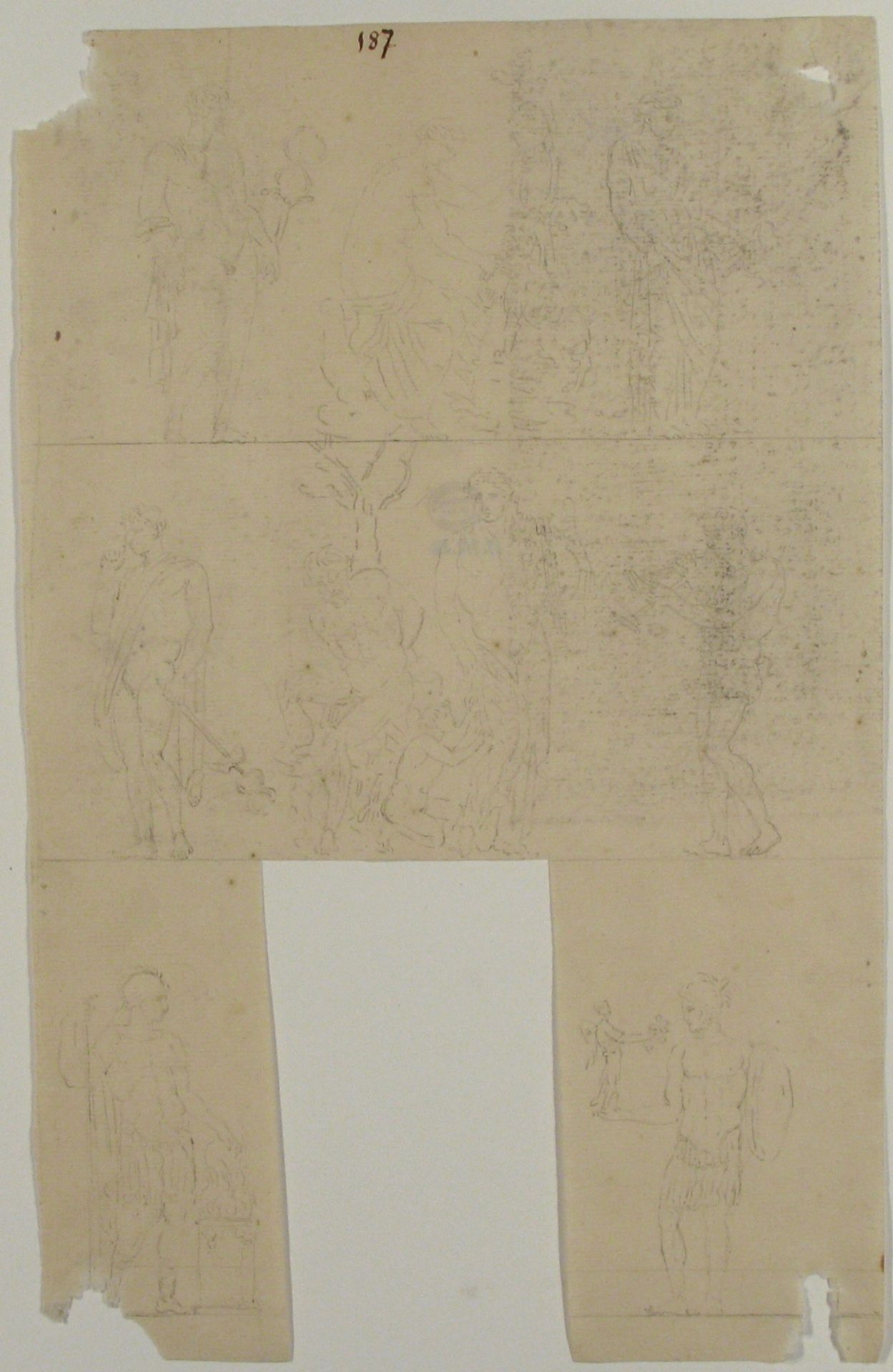 Bacchic Scene; Two Roman Soldiers by Anonymous