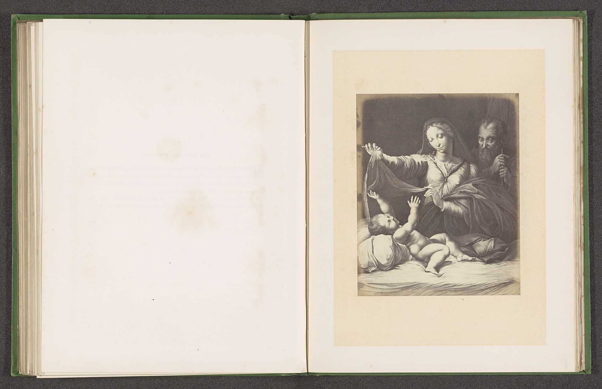 Fotoreproductie van een prent door Richomme van de Madonna del Velo door Rafaël by Joseph Cundall