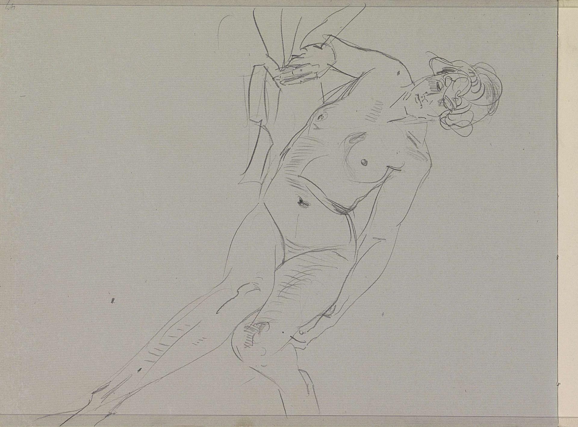 Reclining Female Nude by Isaac Israels