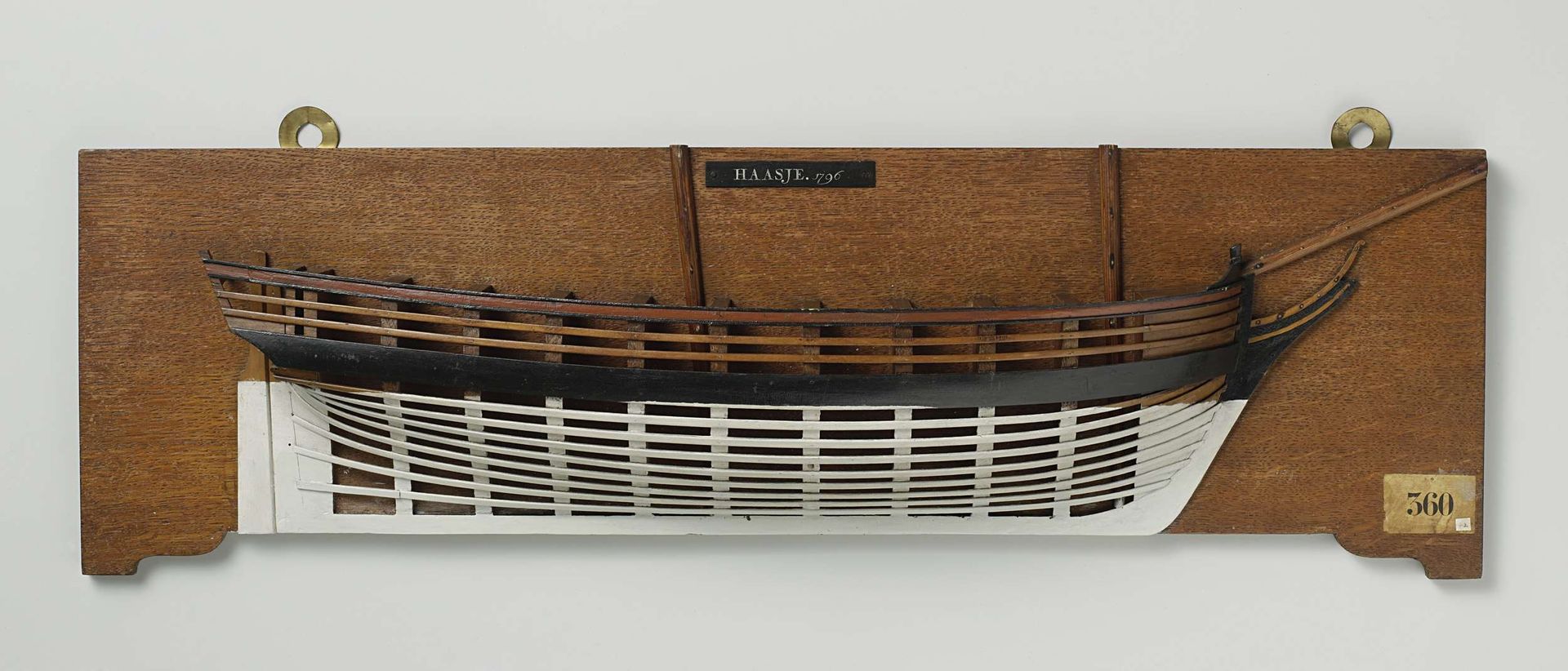 Half Model of a 6-Gun Brig by Anonymous