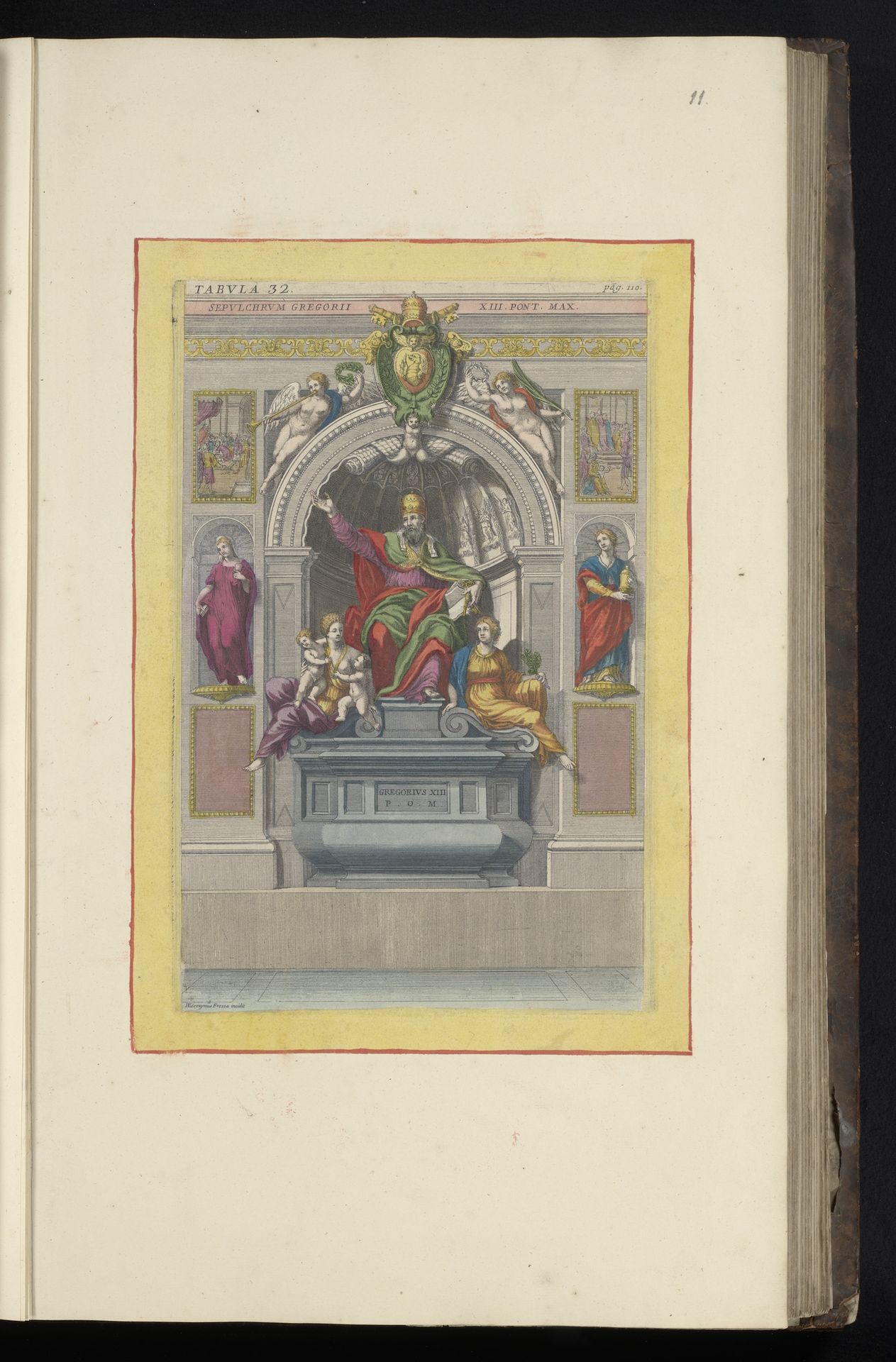 Graf van paus Gregorius XIII by Giovanni Girolamo Frezza