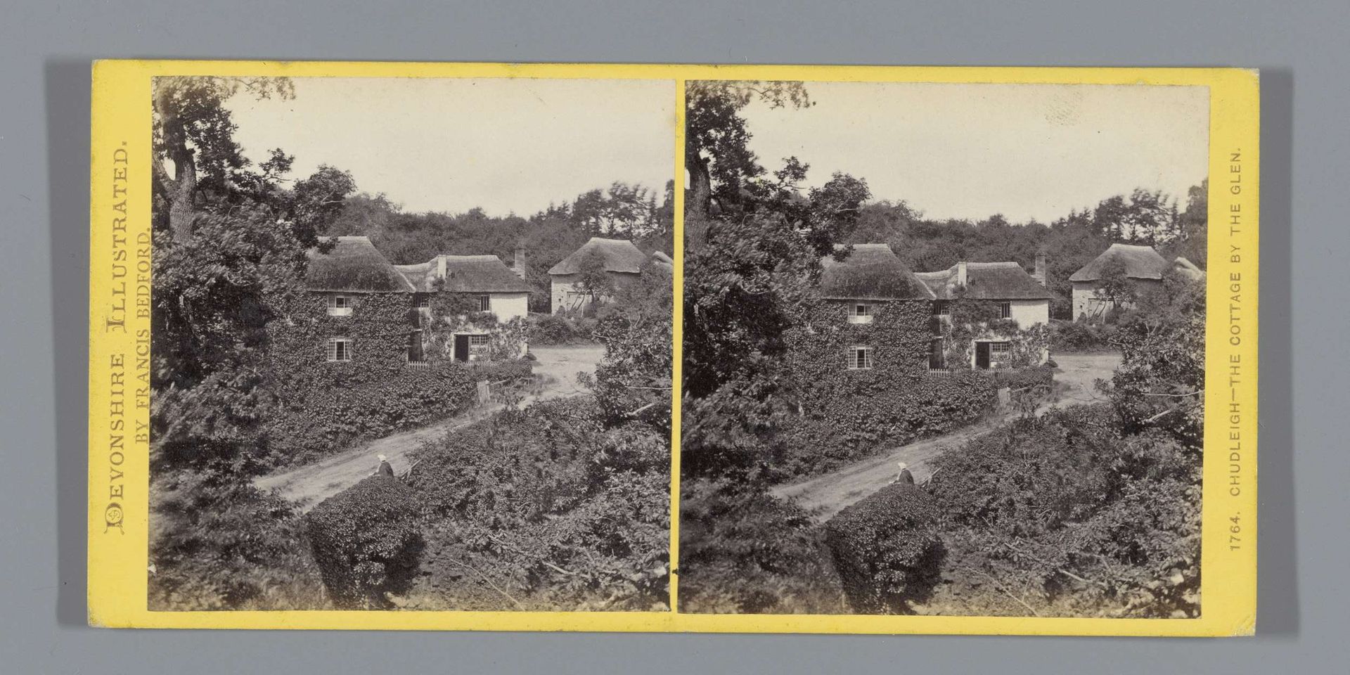 Gezicht op huizen te Chudleigh by Francis Bedford
