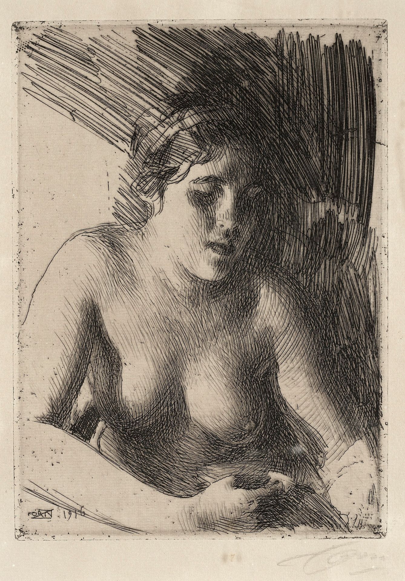 Bust by Anders Zorn