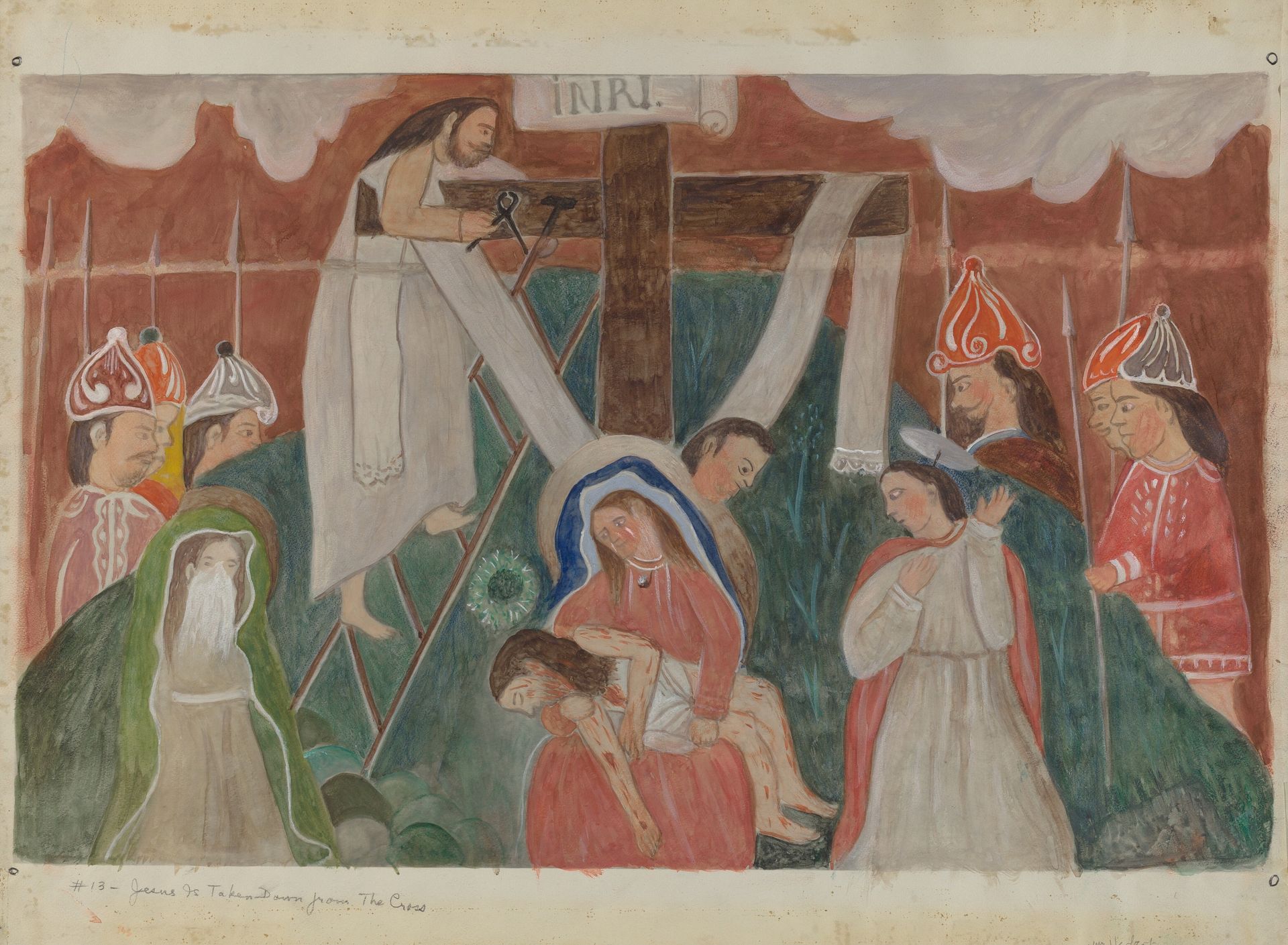 Station of the Cross No. 13: "Jesus is Taken Down from the Cross by William Herbert