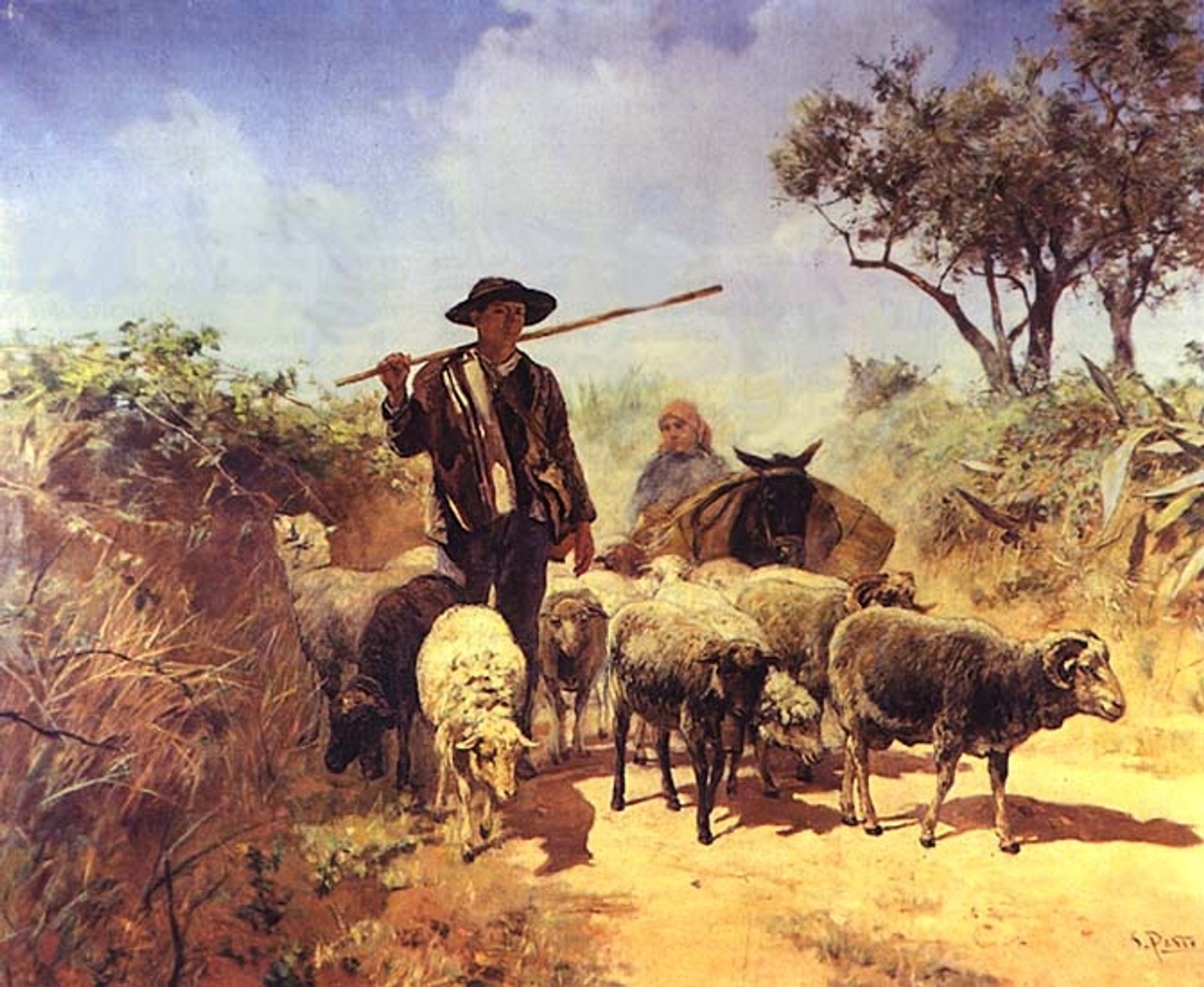 Guardando o Rebanho by António de Carvalho da Silva Porto