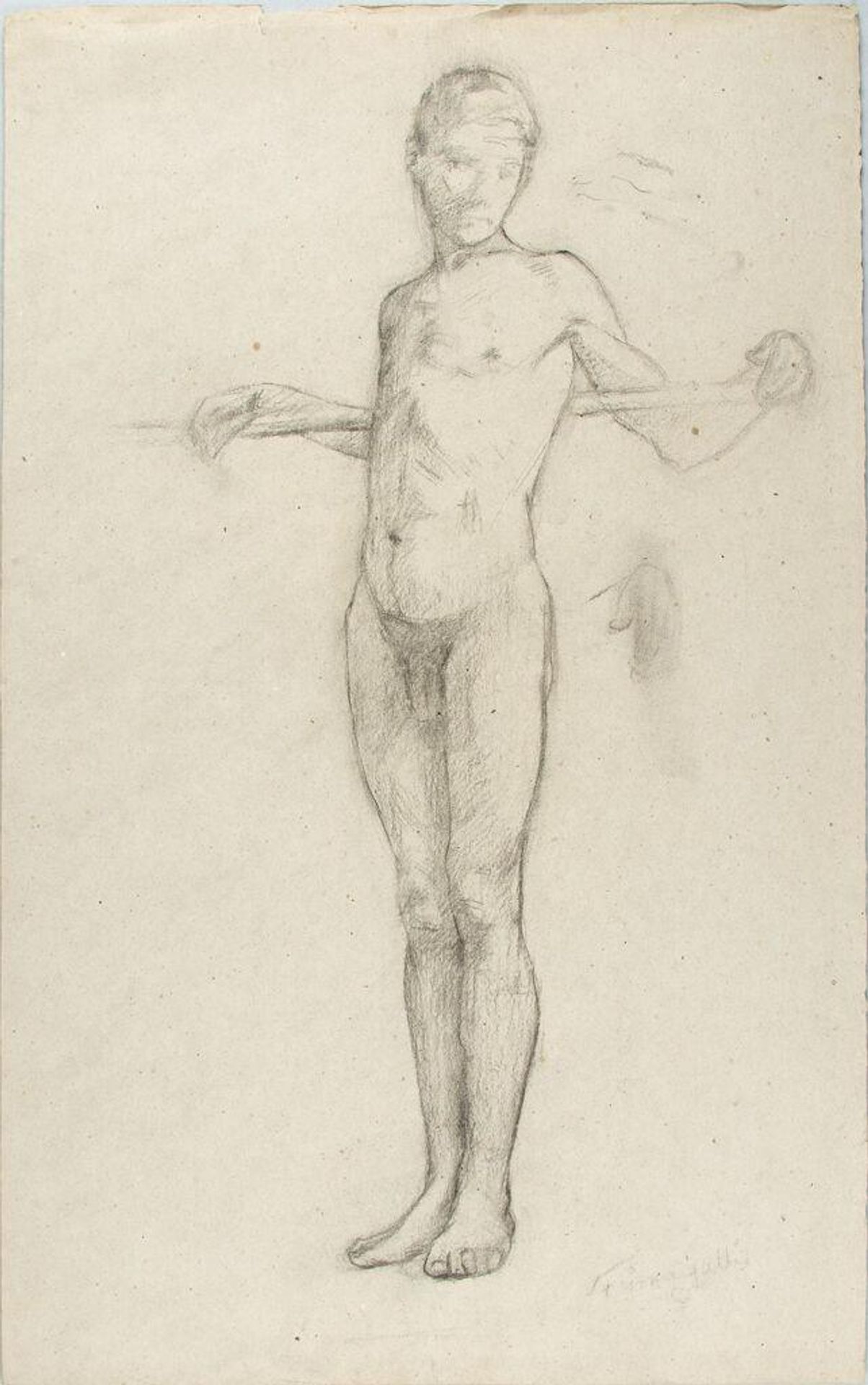 Male Nude Figure Study by William Valentine Schevill