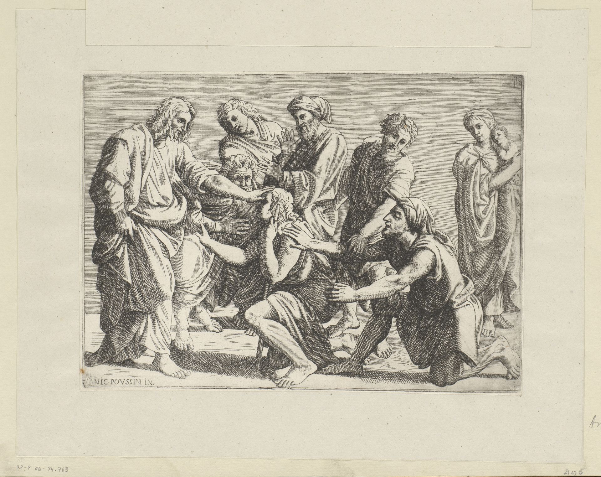 Christus geneest de blinden by Anonymous