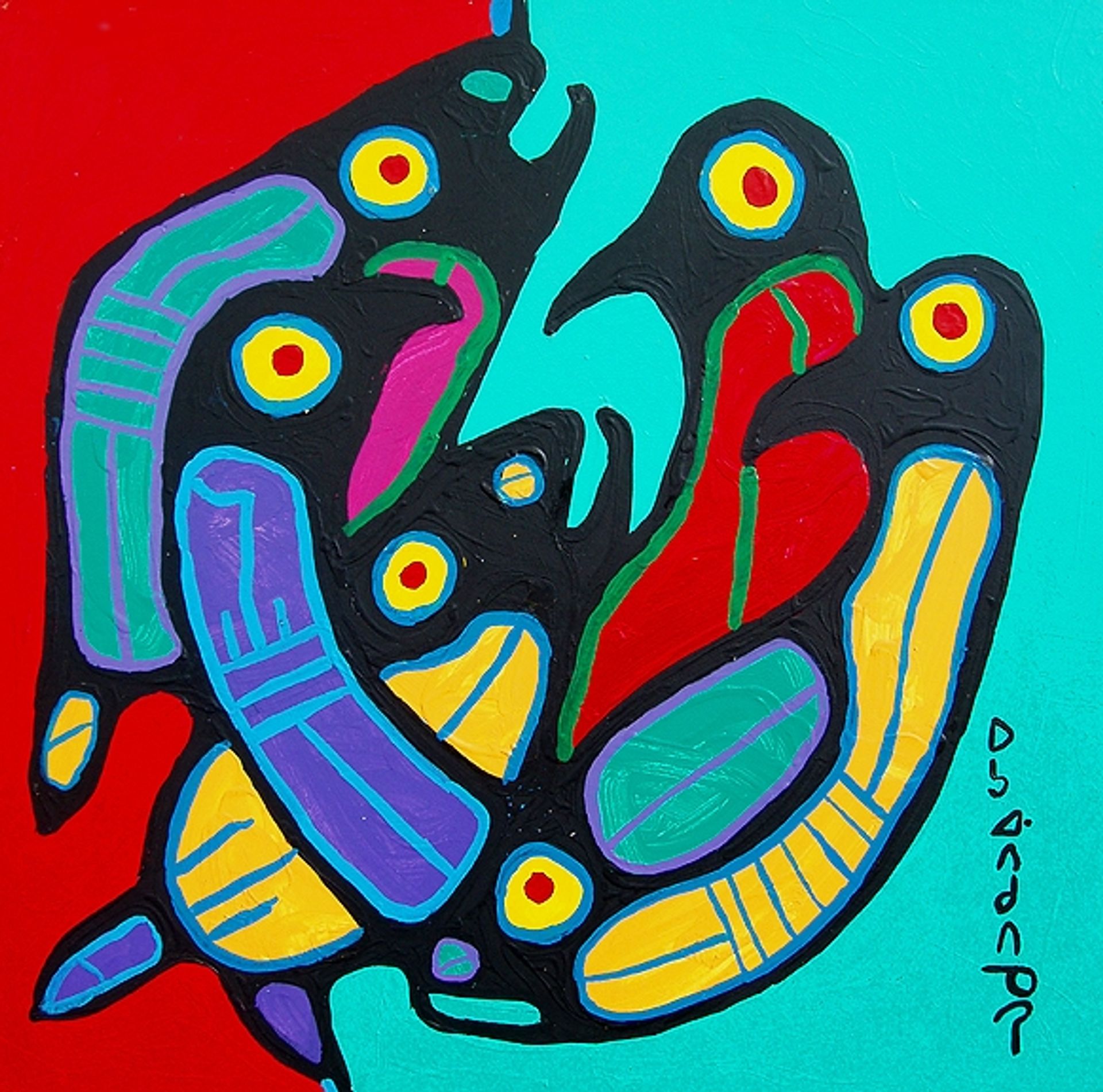 Nature's Family by Norval Morrisseau