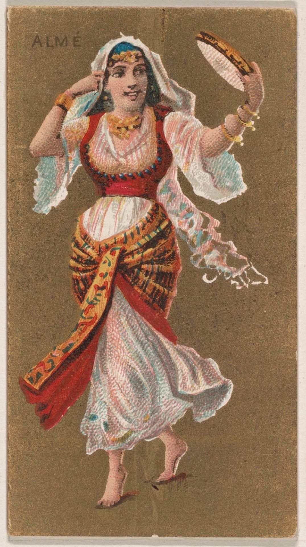 Alme, from National Dances (N225, Type 2) issued by Kinney Bros. by Kinney Brothers Tobacco Company