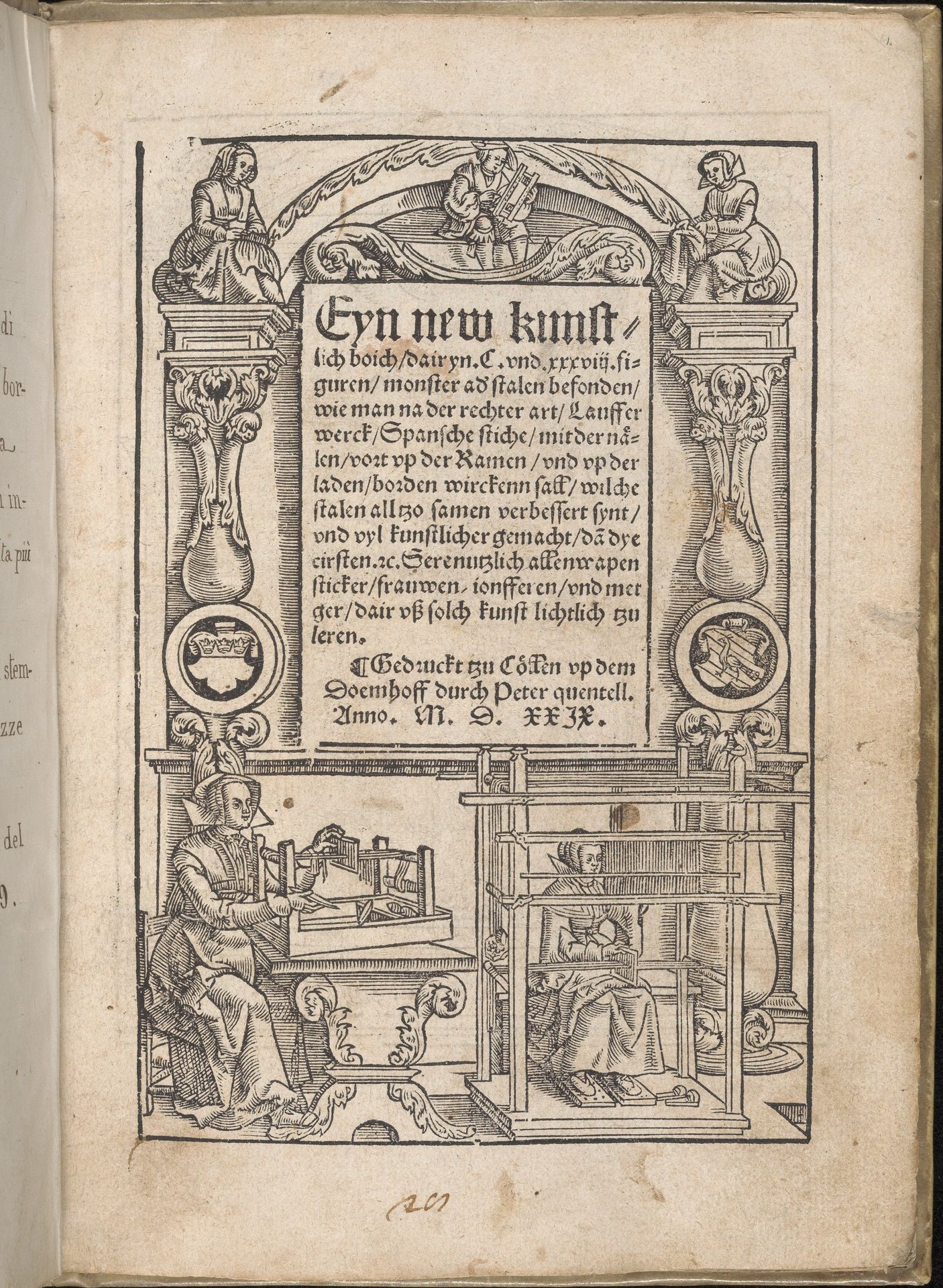 Eyn new kunstlichboich, Titlepage (2 recto) by Peter Quentel
