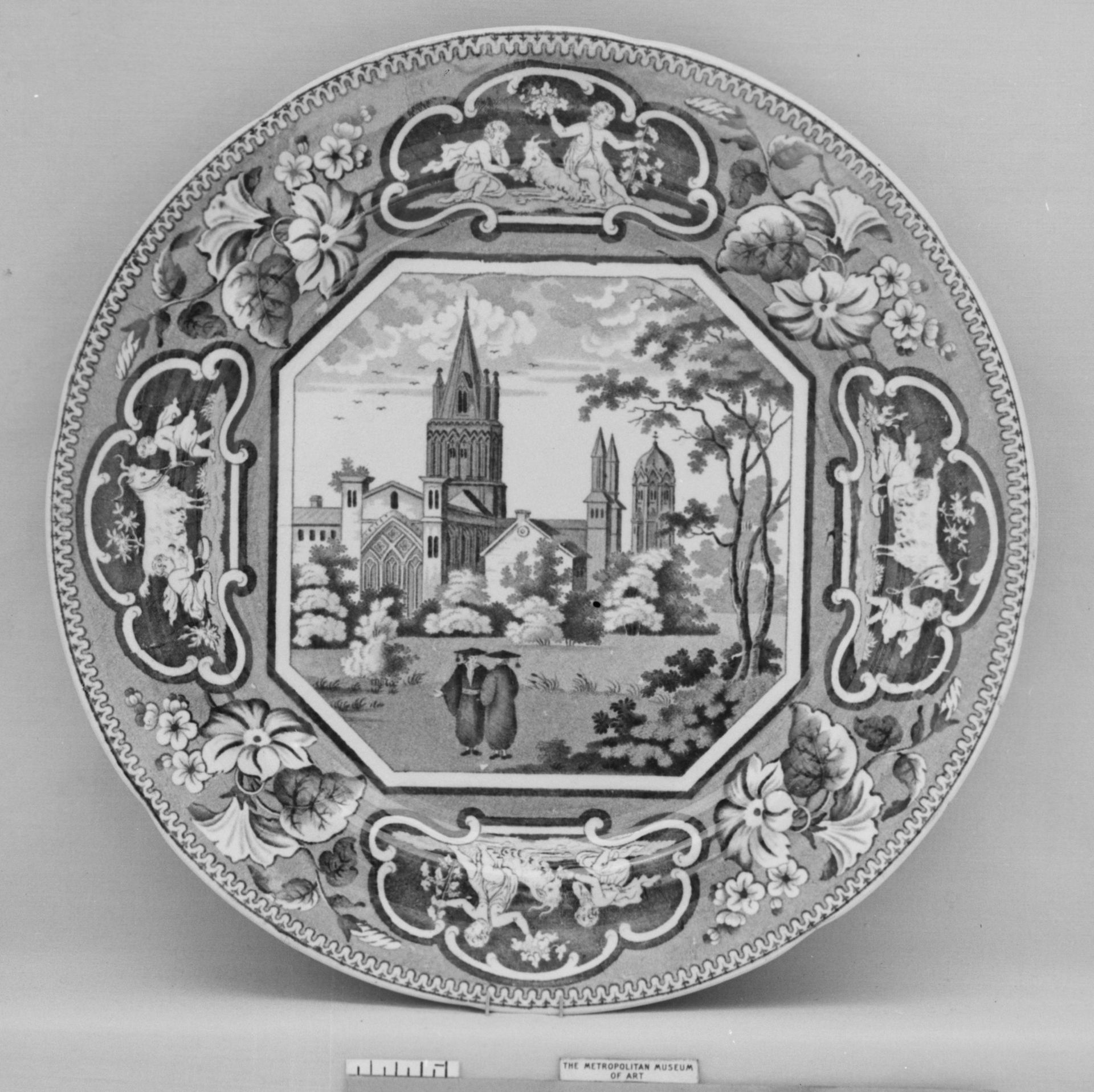 Plate by J. and W. Ridgway, Cauldon, Stoke