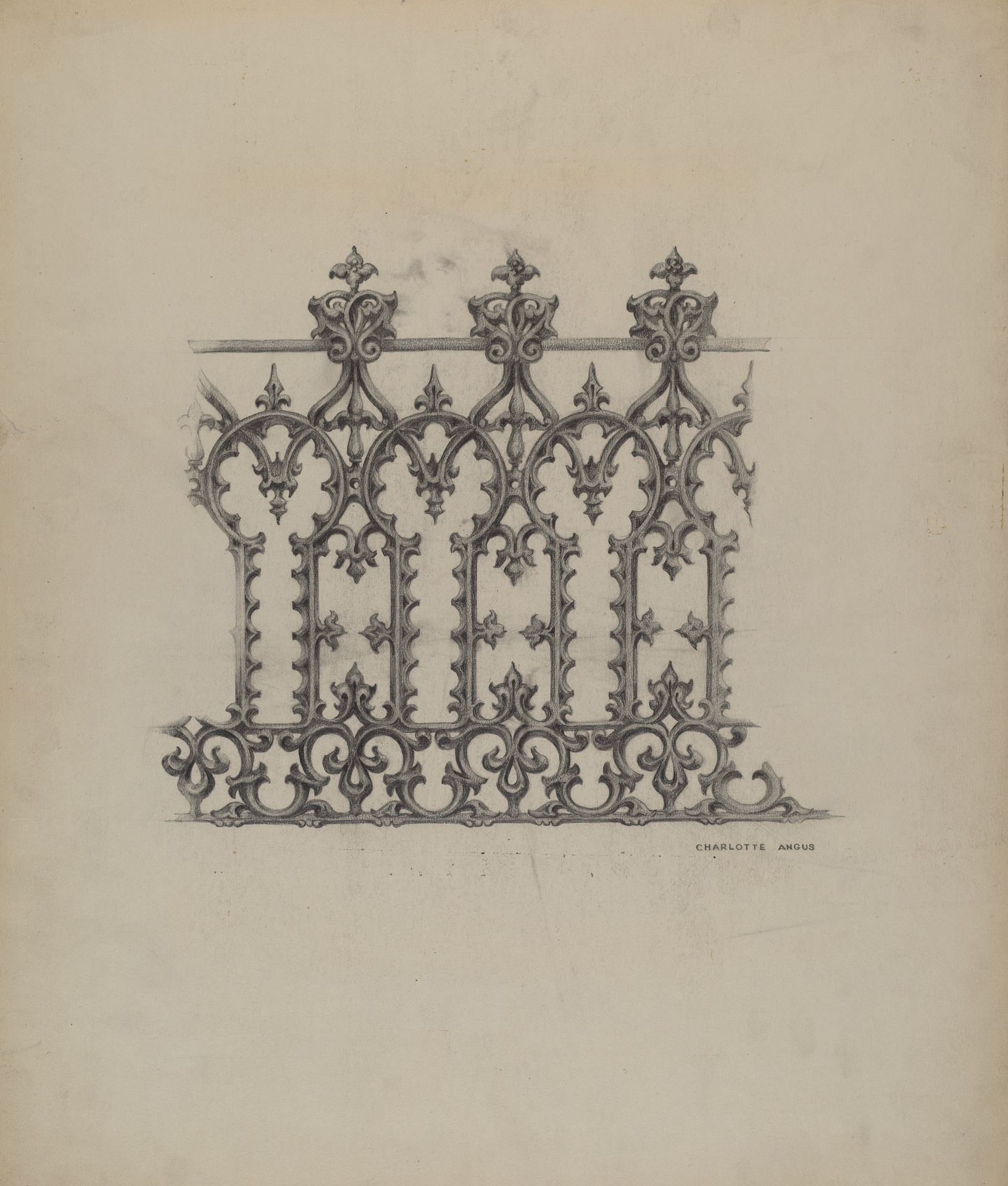 Cast Iron Fence by Charlotte Angus