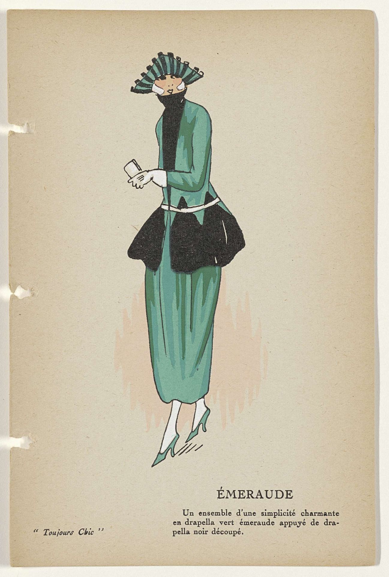 Toujours Chic Hiver, Les Robes 1921-1922: Emeraude by G-P. Joumard