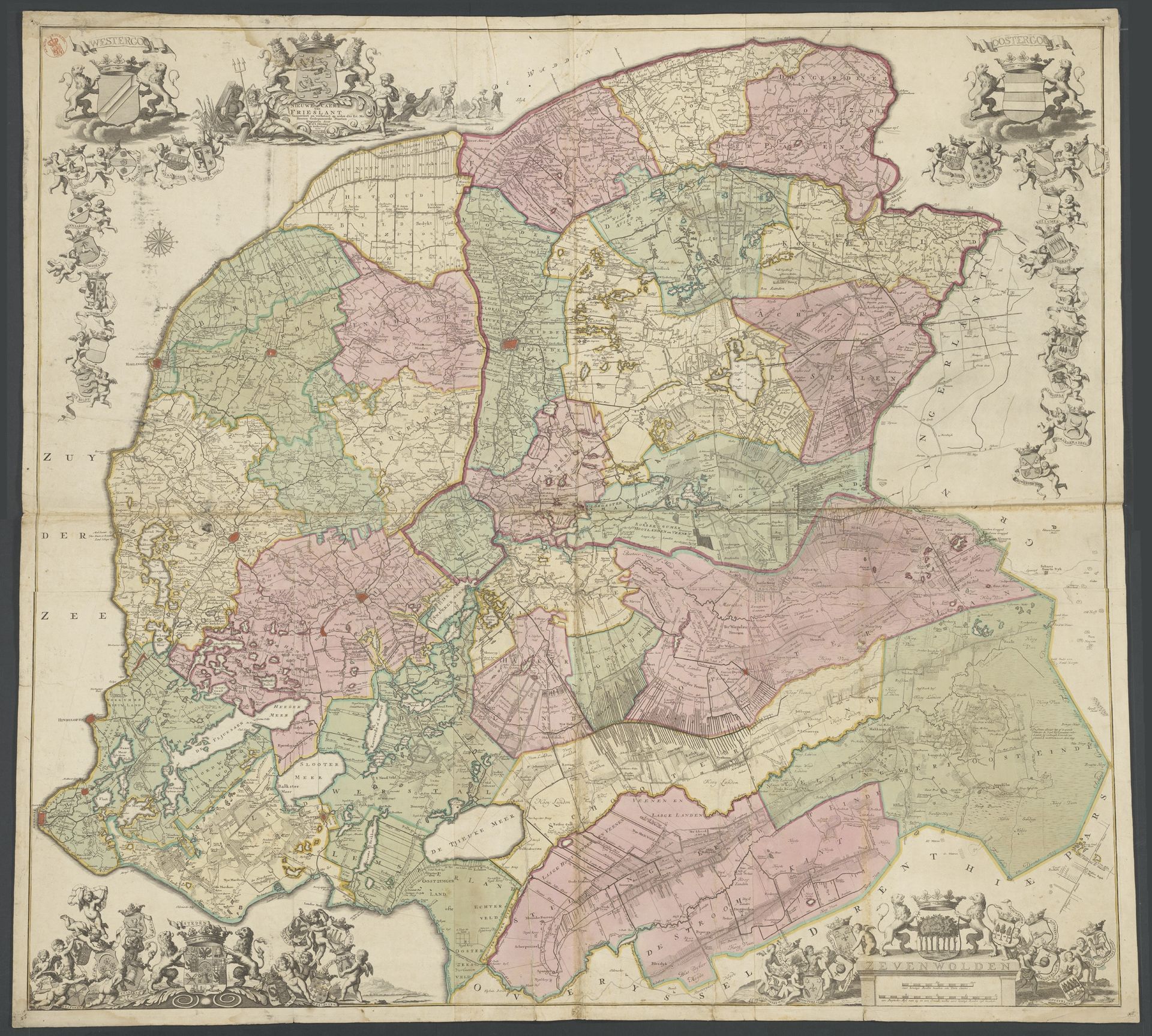 Kaart van Friesland by Anonymous