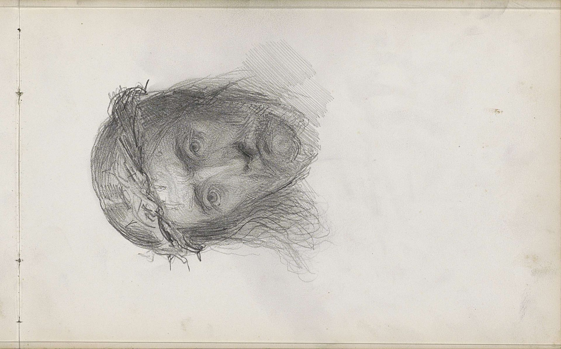 Hoofd van Christus met doornenkroon by Bastiaan de Poorter