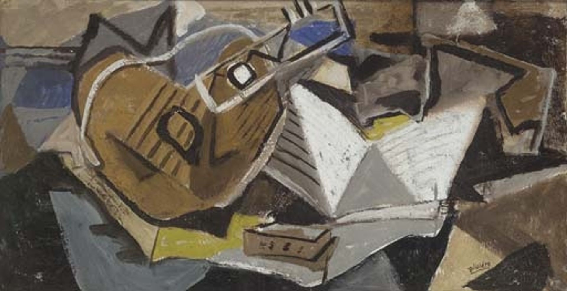 La guitare by Roger Bissière