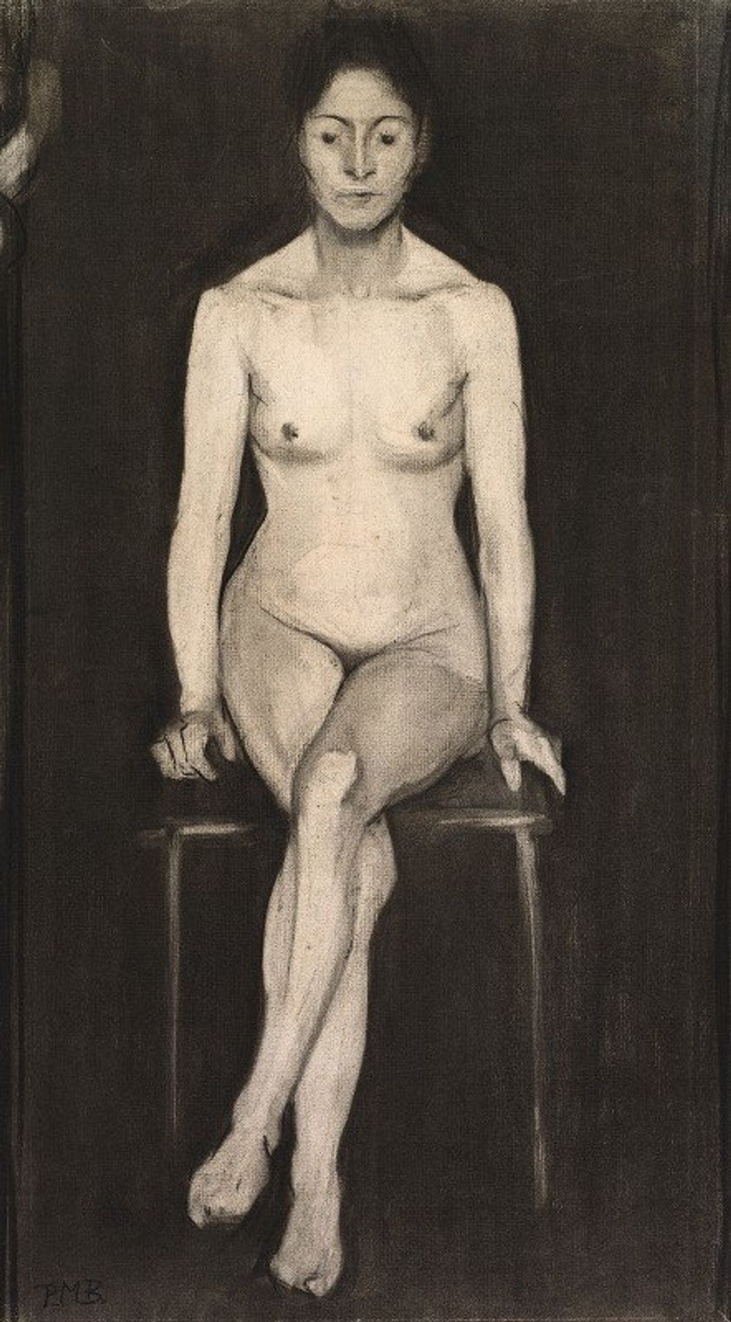 Seated Female Nude by Paula Modersohn-Becker