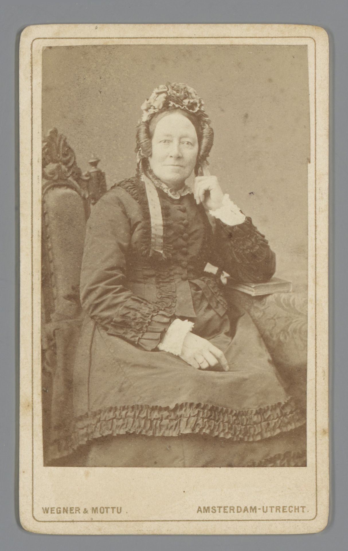 Portret van Maria Engelina Jonker van Zijp by Wegner & Mottu