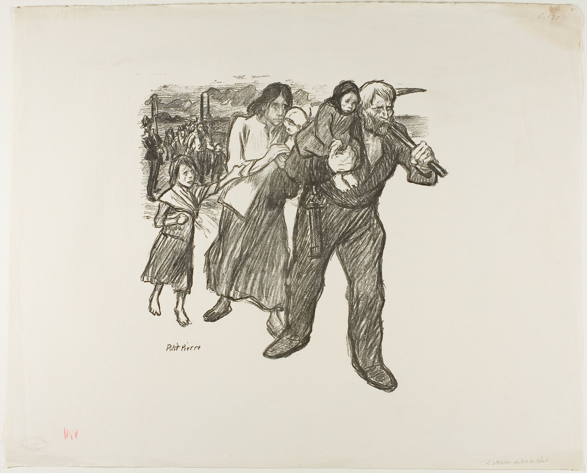 Outrage in the Pas-de-Calais by Théophile Alexandre Steinlen