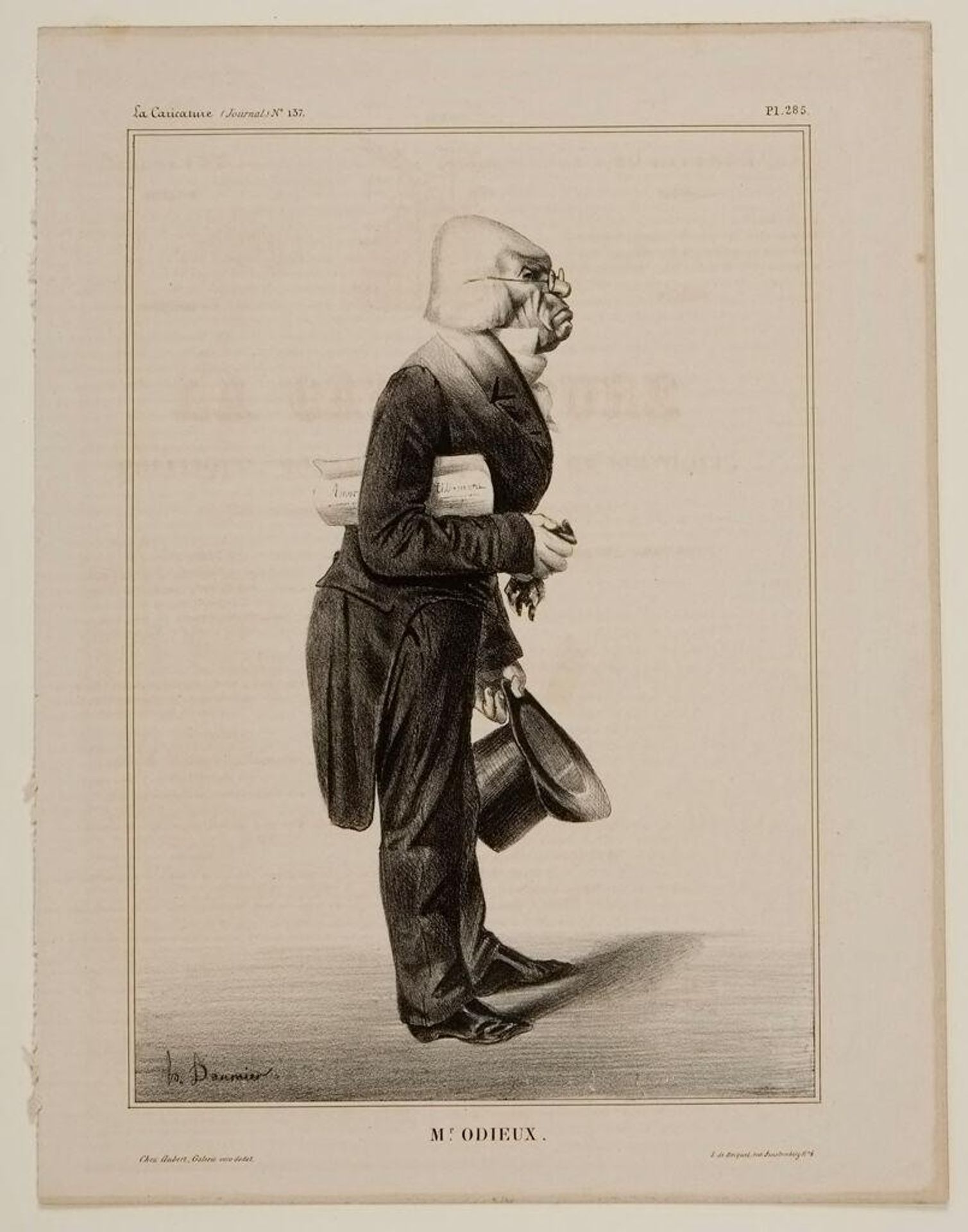 Antoine Odier by Honoré Daumier