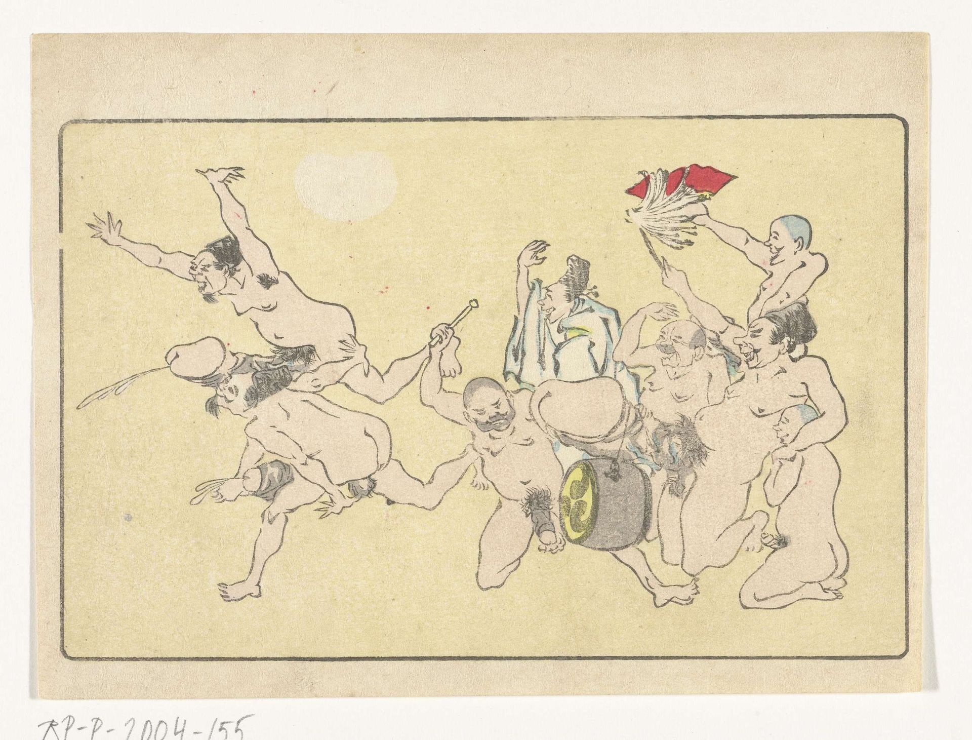 Gong by Kawanabe Kyōsai 河鍋暁斎