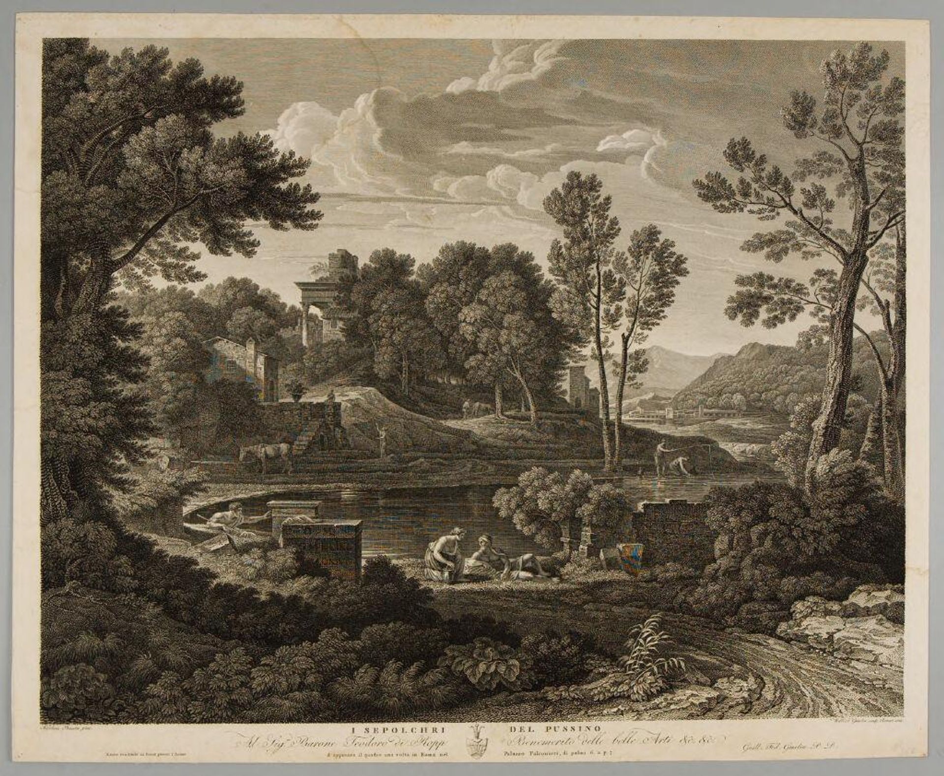 The Tomb of Poussin by Friedrich Wilhelm Gmelin