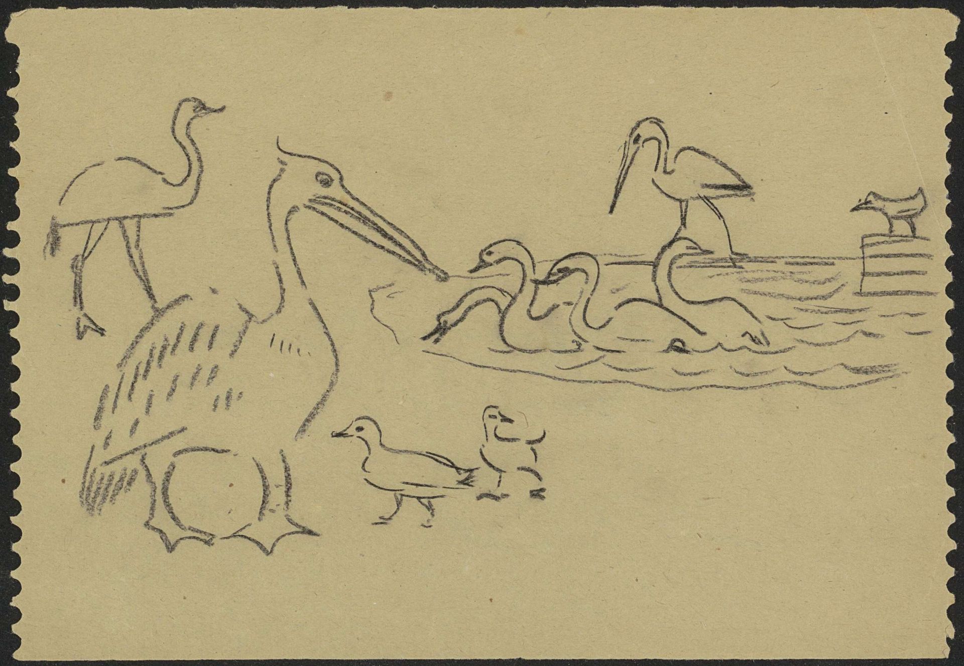 Watervogels by Gerrit Willem Dijsselhof