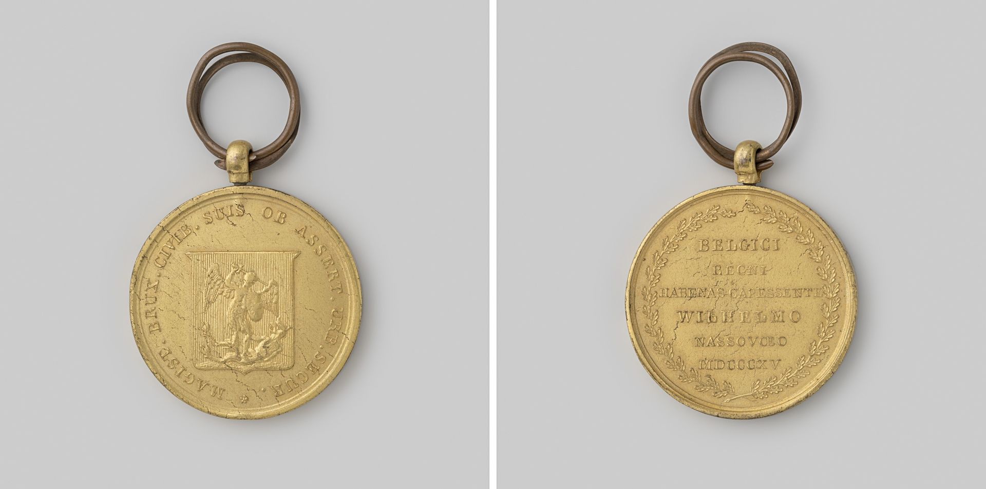 Verdediging van Brussel, penning door de stad uitgereikt aan de gewapende burgerij by Anonymous