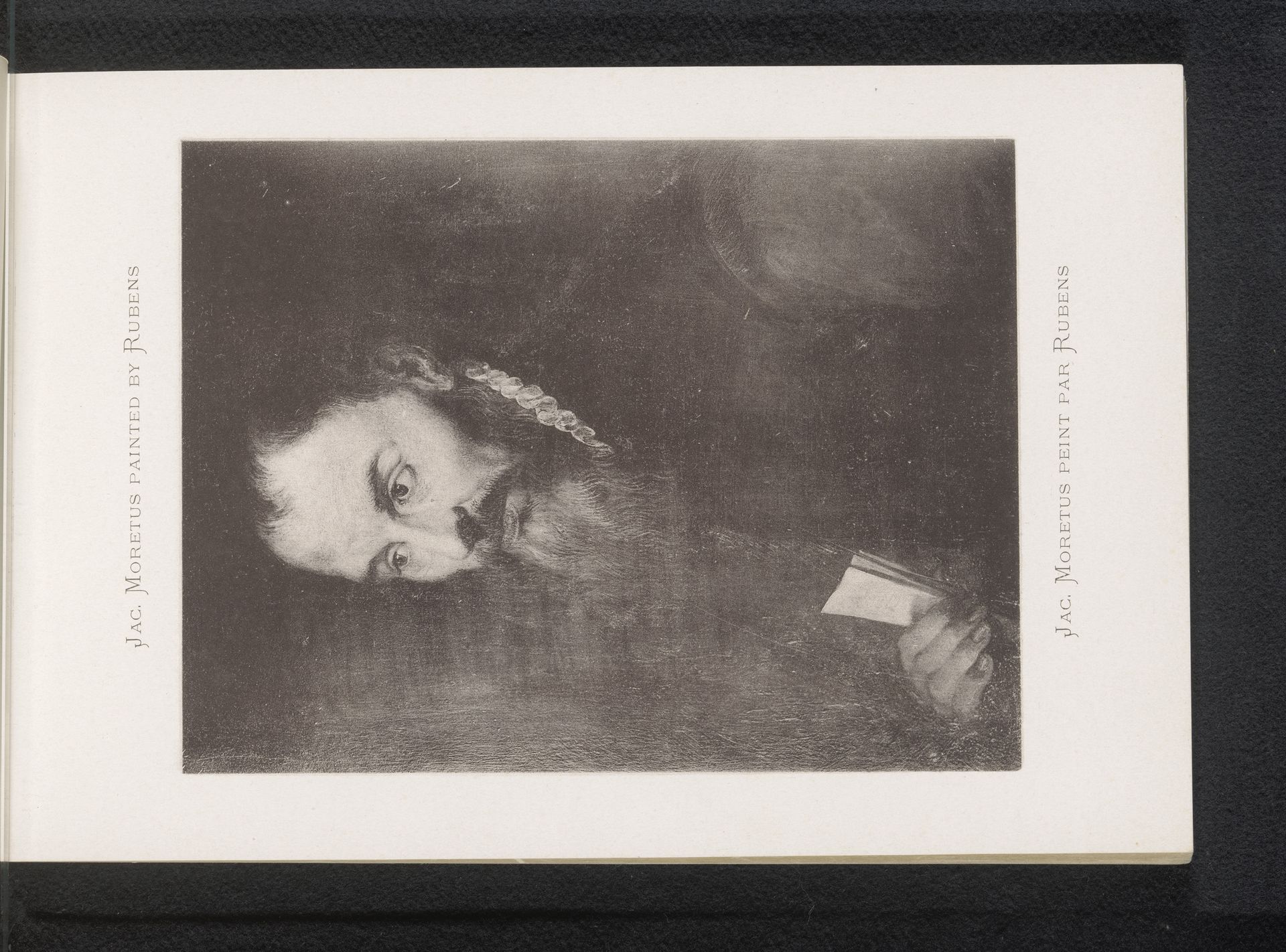 Reproductie van een geschilderd portret van Jac. Moretus door Peter Paul Rubens by Anonymous