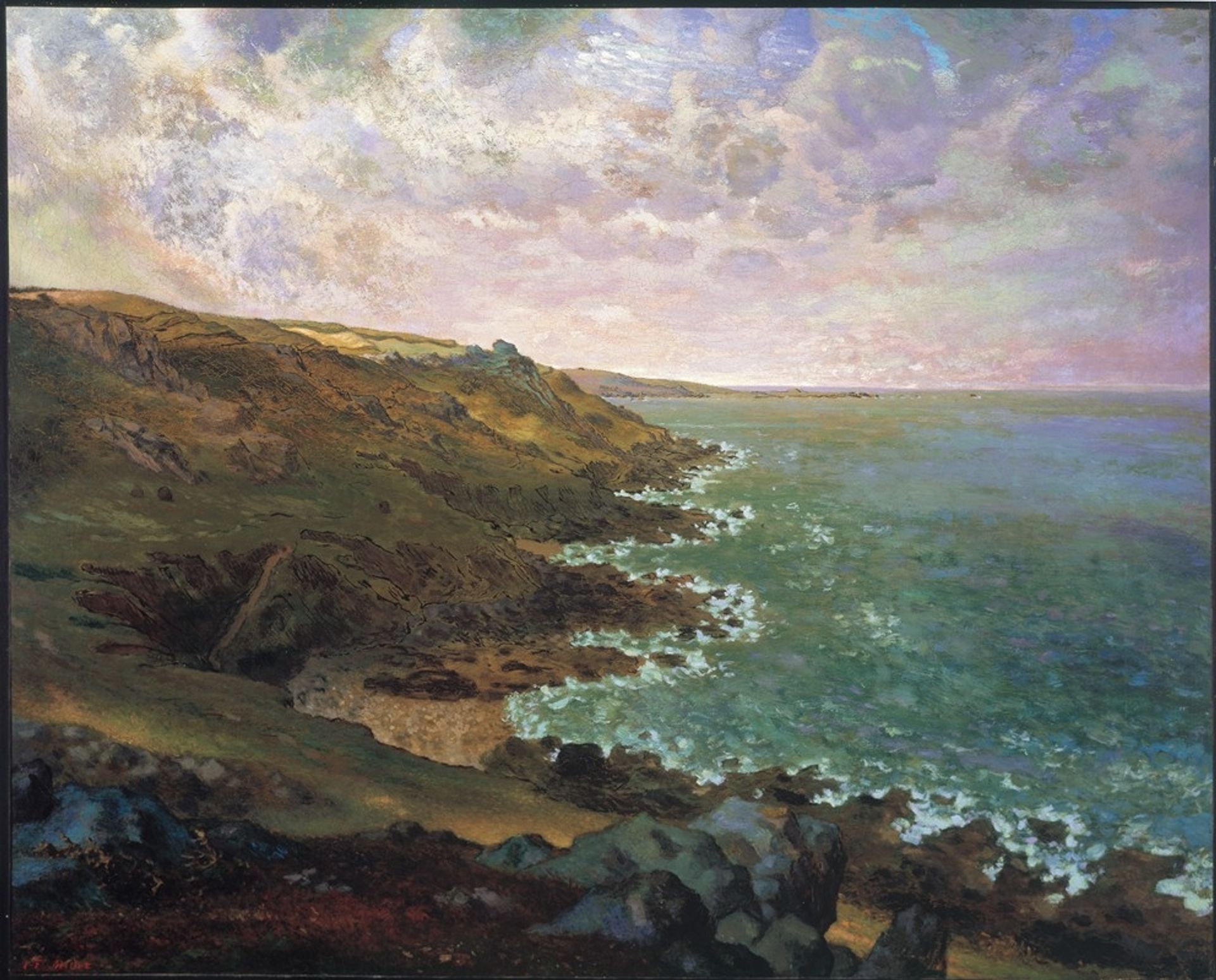 Les falaises de Gréville by Jean-François Millet