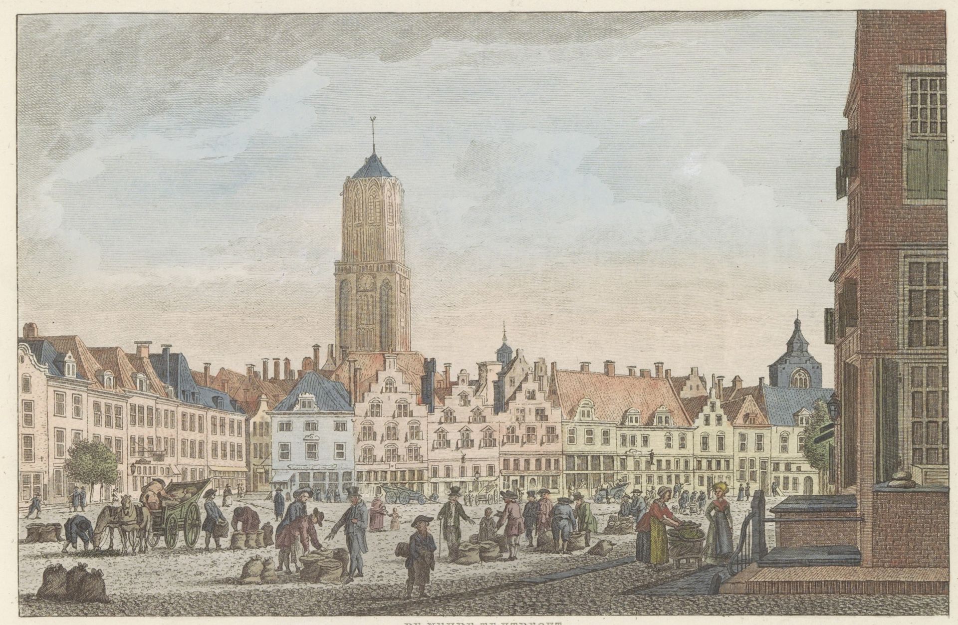 Neude te Utrecht, ca. 1790 by Carel Frederik (I) Bendorp