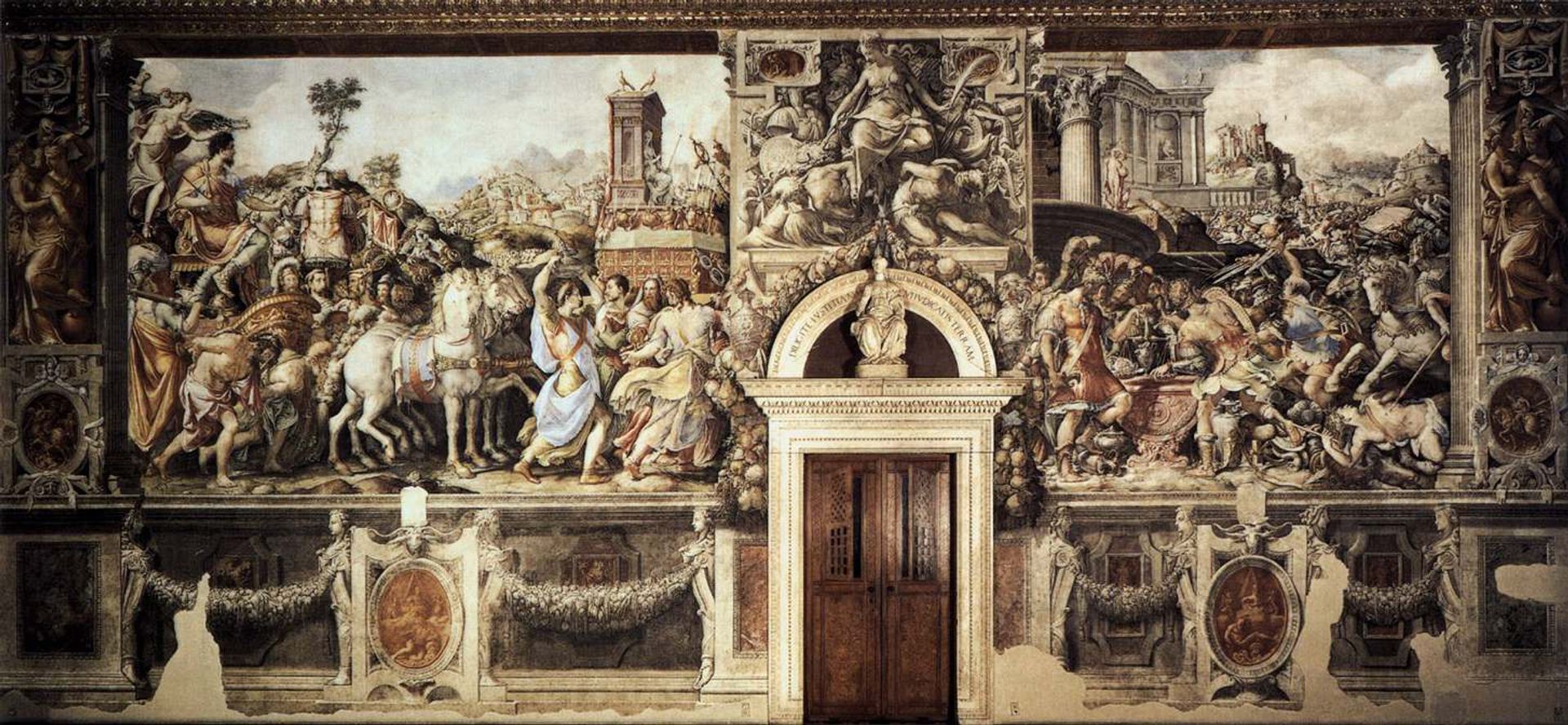 Scenes from the Life of Furius Camillus by Francesco de' Rossi (Francesco Salviati), "Cecchino"
