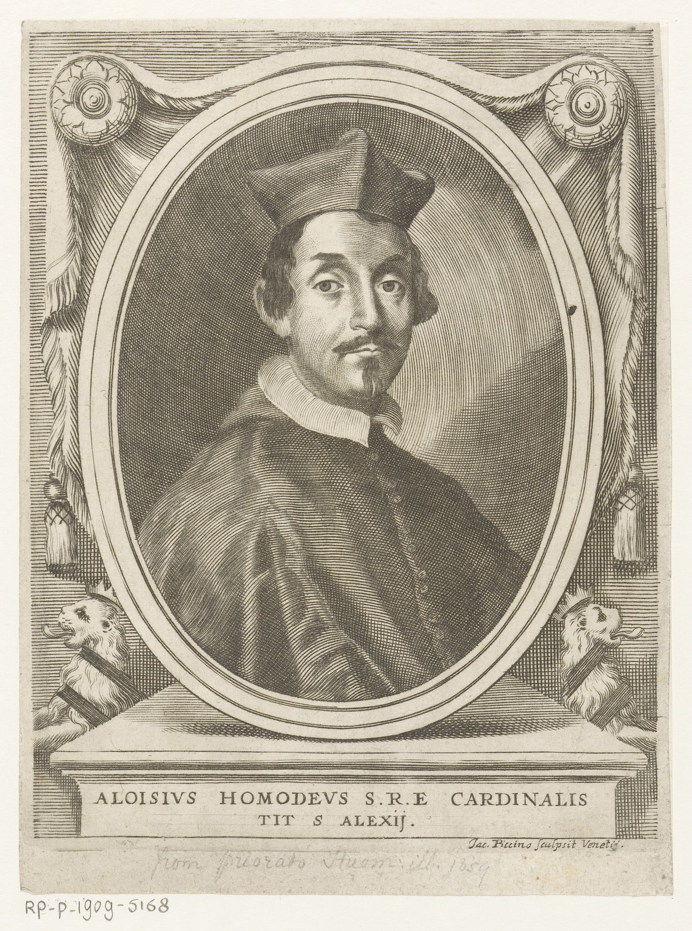 Portret van kardinaal Luigi Omodei by Giacomo Piccini