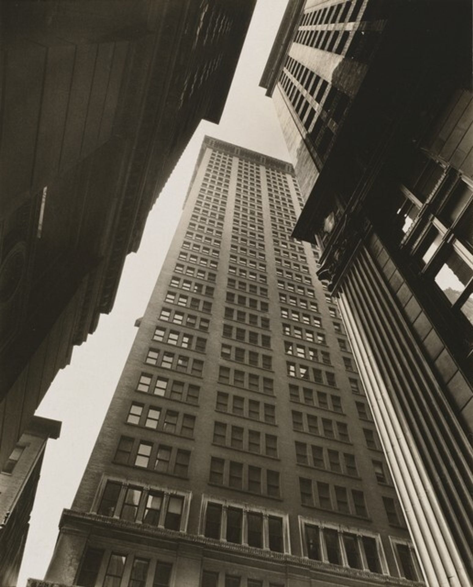 Canyon, Broadway and Exchange Place by Berenice Abbott