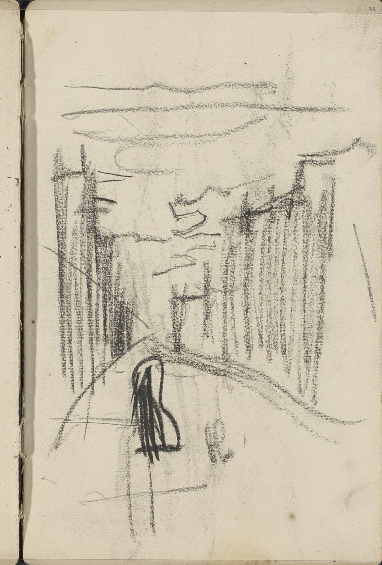 Gezicht op een straat by George Hendrik Breitner