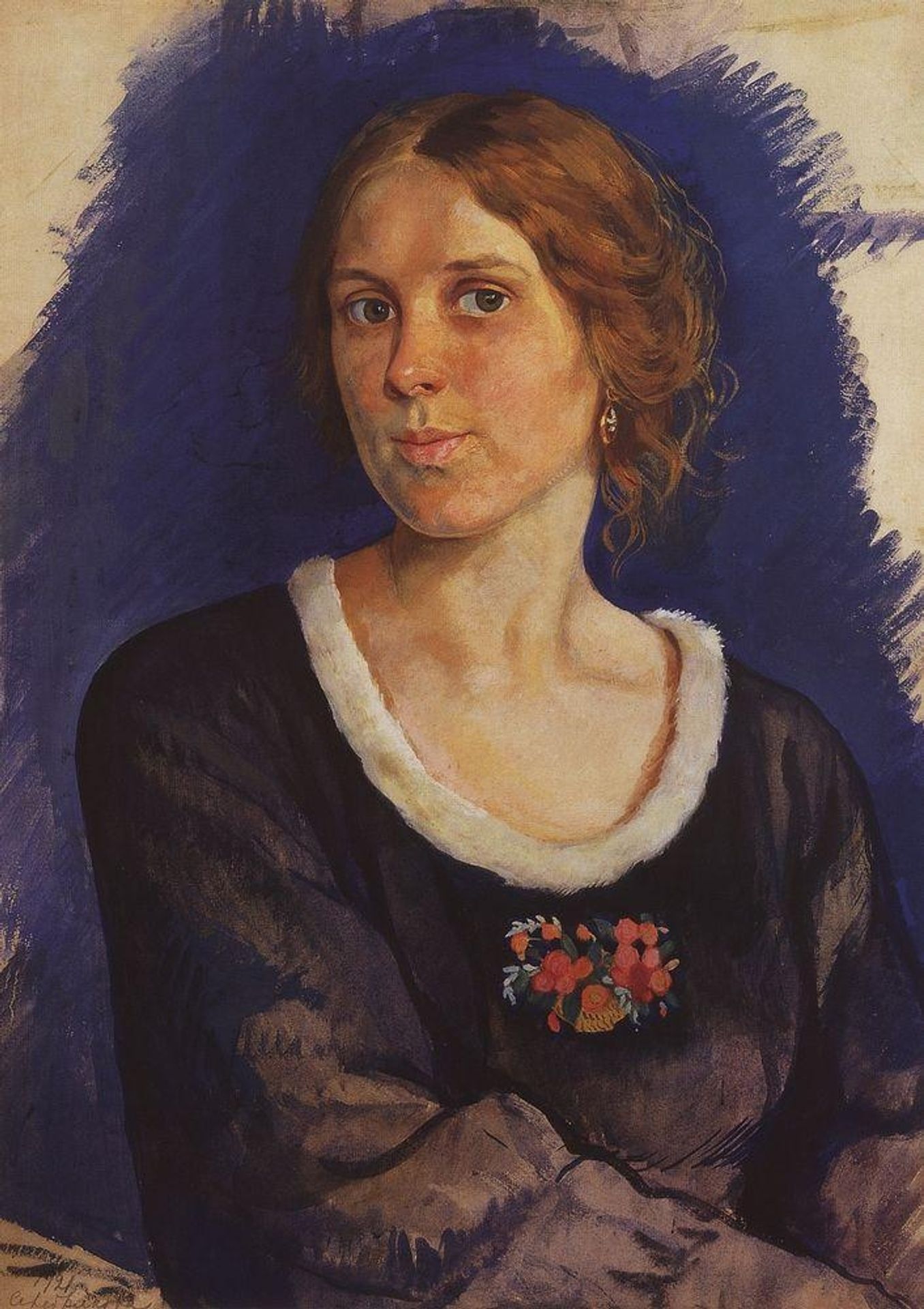 Portrait of A.I. Kunina by Zinaida Serebriakova