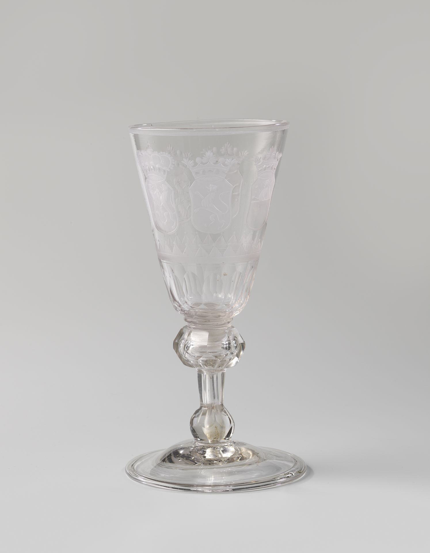 Bokaal met schroefdraad, met de wapens van de Zeven Verenigde Provinciën by Anonymous