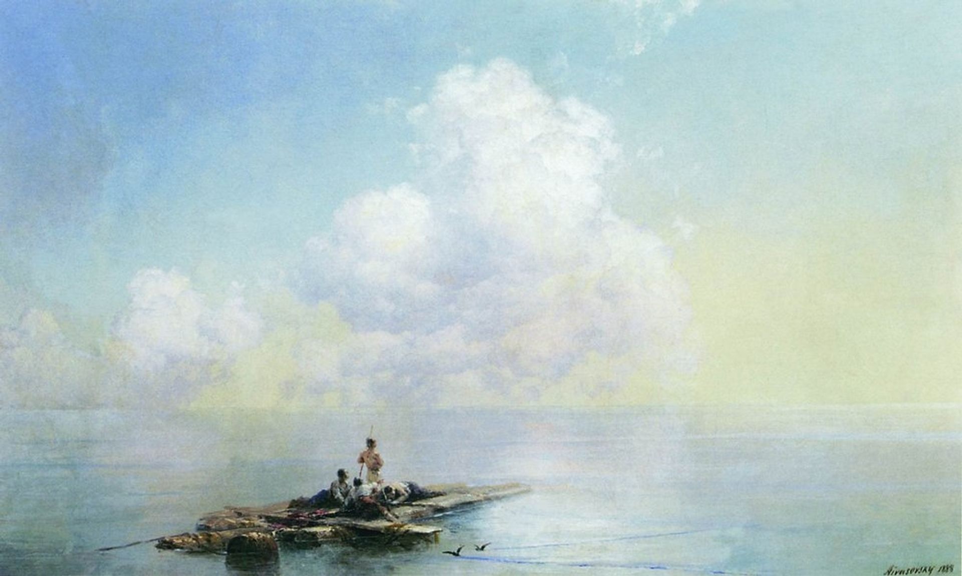 Morning after the storm by Ivan Konstantinovich Aivazovsky