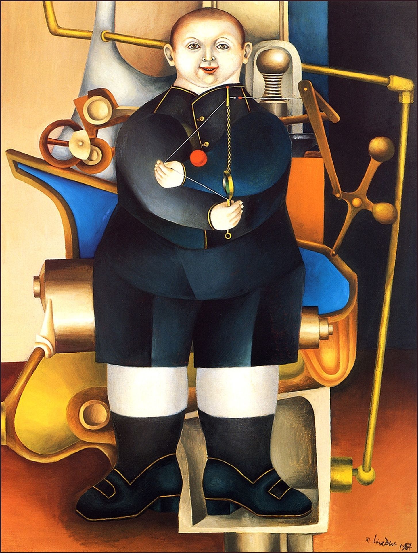 Boy And Machine by Richard Lindner