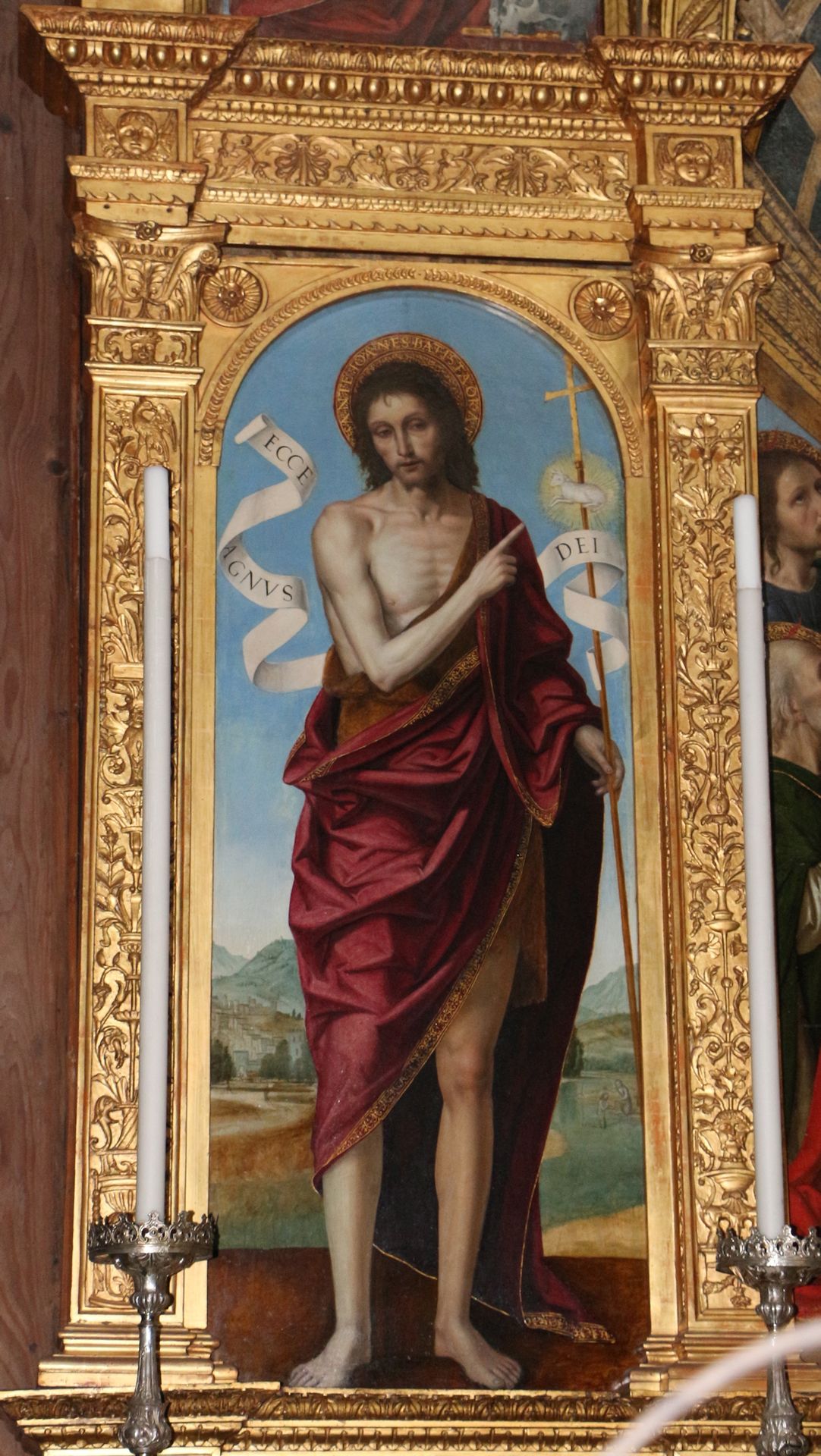 Polyptych in Santo Spirito (Bergamo), detail by Ambrogio Bergognone