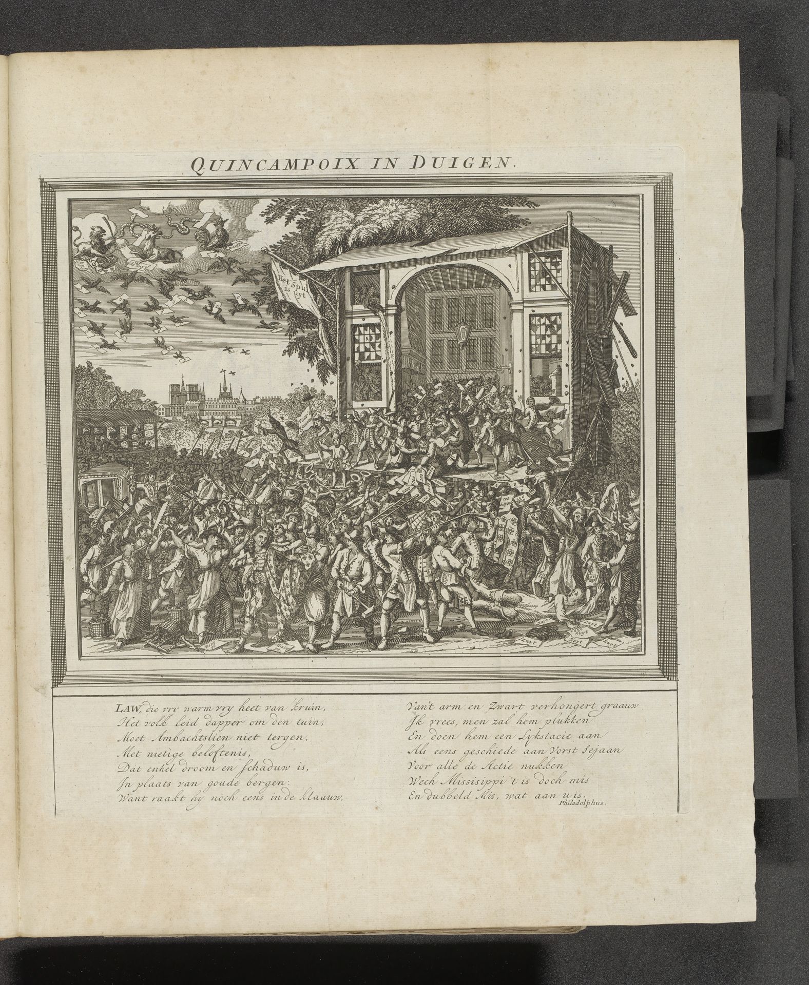 Quincampoix in duigen, 1720 by Anonymous