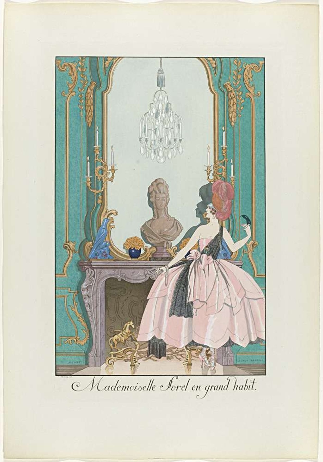 Mademoiselle Sorel en grand habit by Henri Reidel